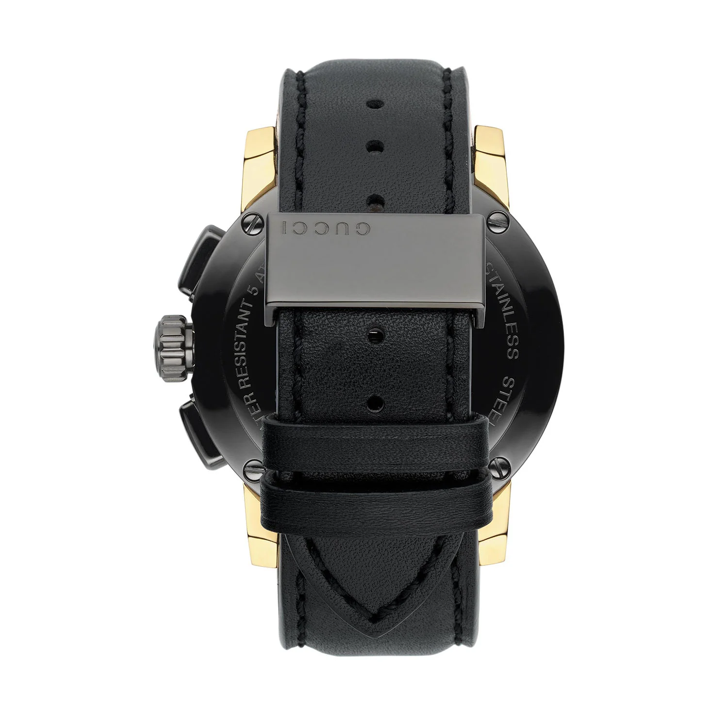 G-Chrono Quartz 44mm Black PVD Case Black Dial Strap Watch - Image 4