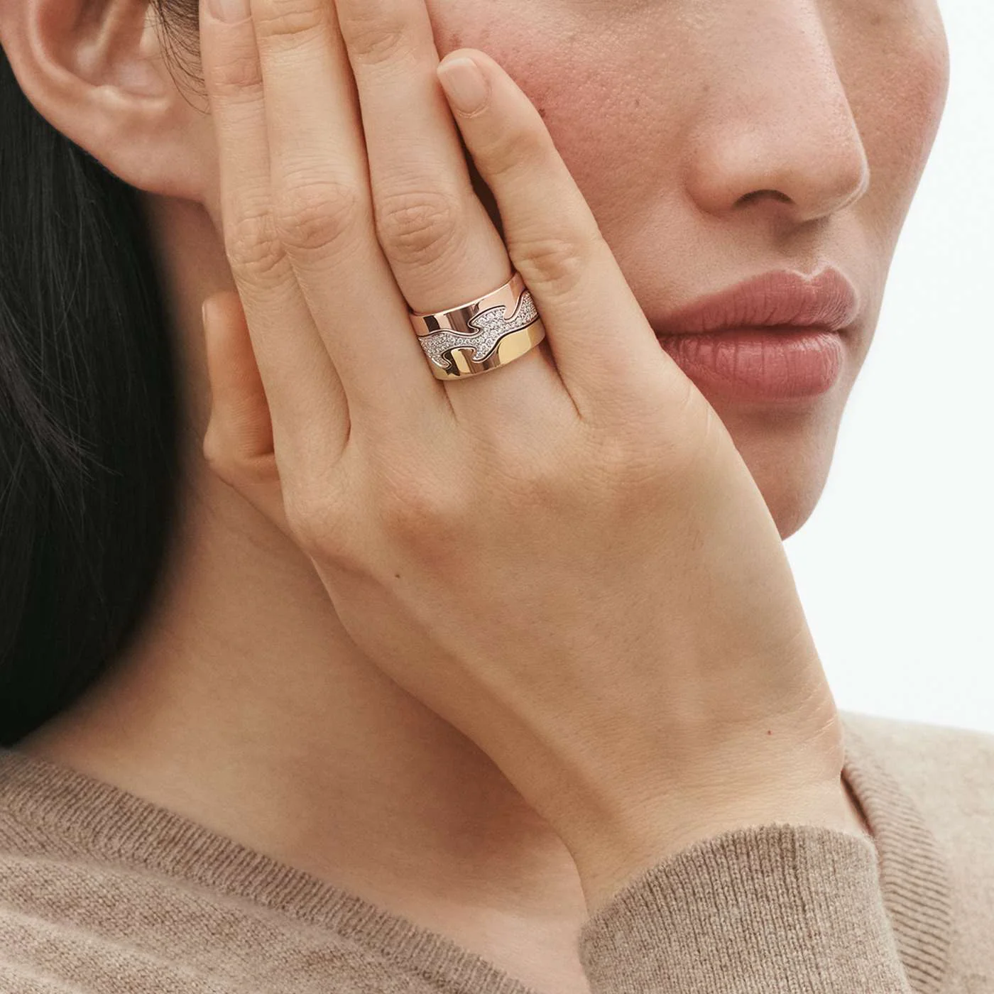 18ct Yellow Gold Fusion End Ring - Image 3
