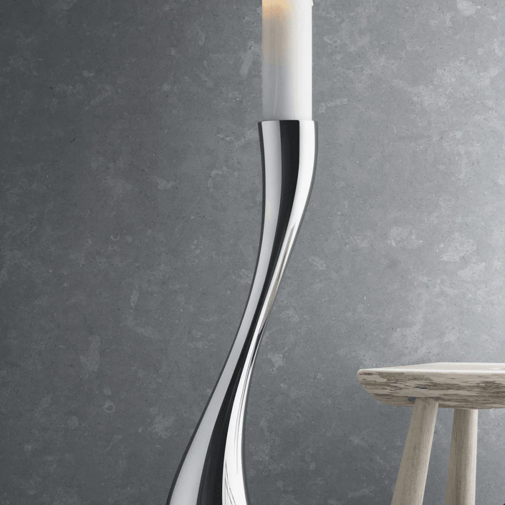 Cobra Stainless Steel Large Floor Candle Holder - Image 4
