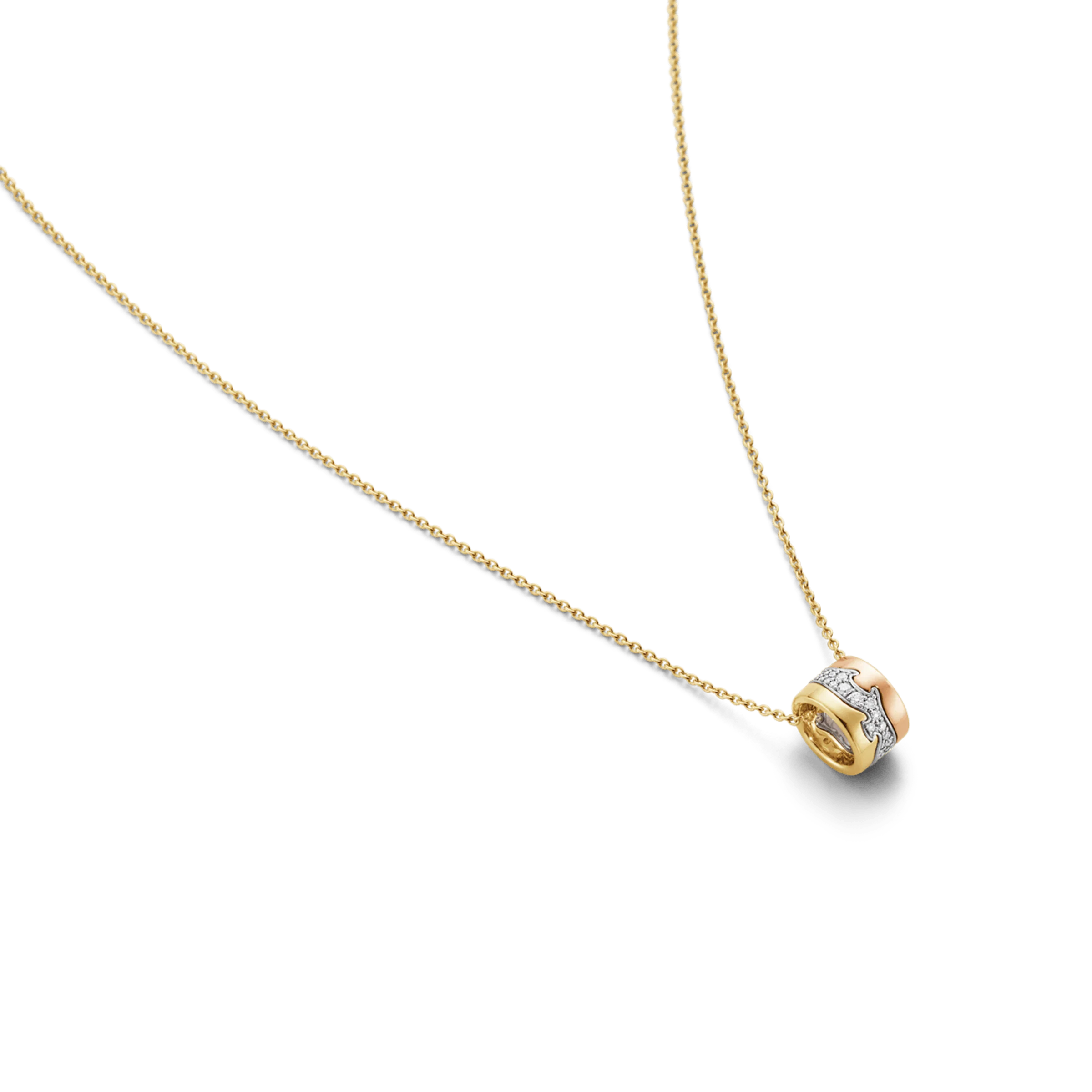 Fusion 18ct Gold Pave Diamond Set Pendant - Image 4