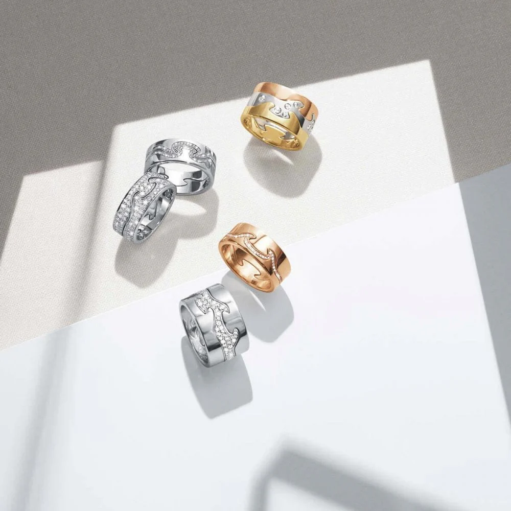 Fusion 18ct Rose Gold Diamond Set End Ring - Image 5