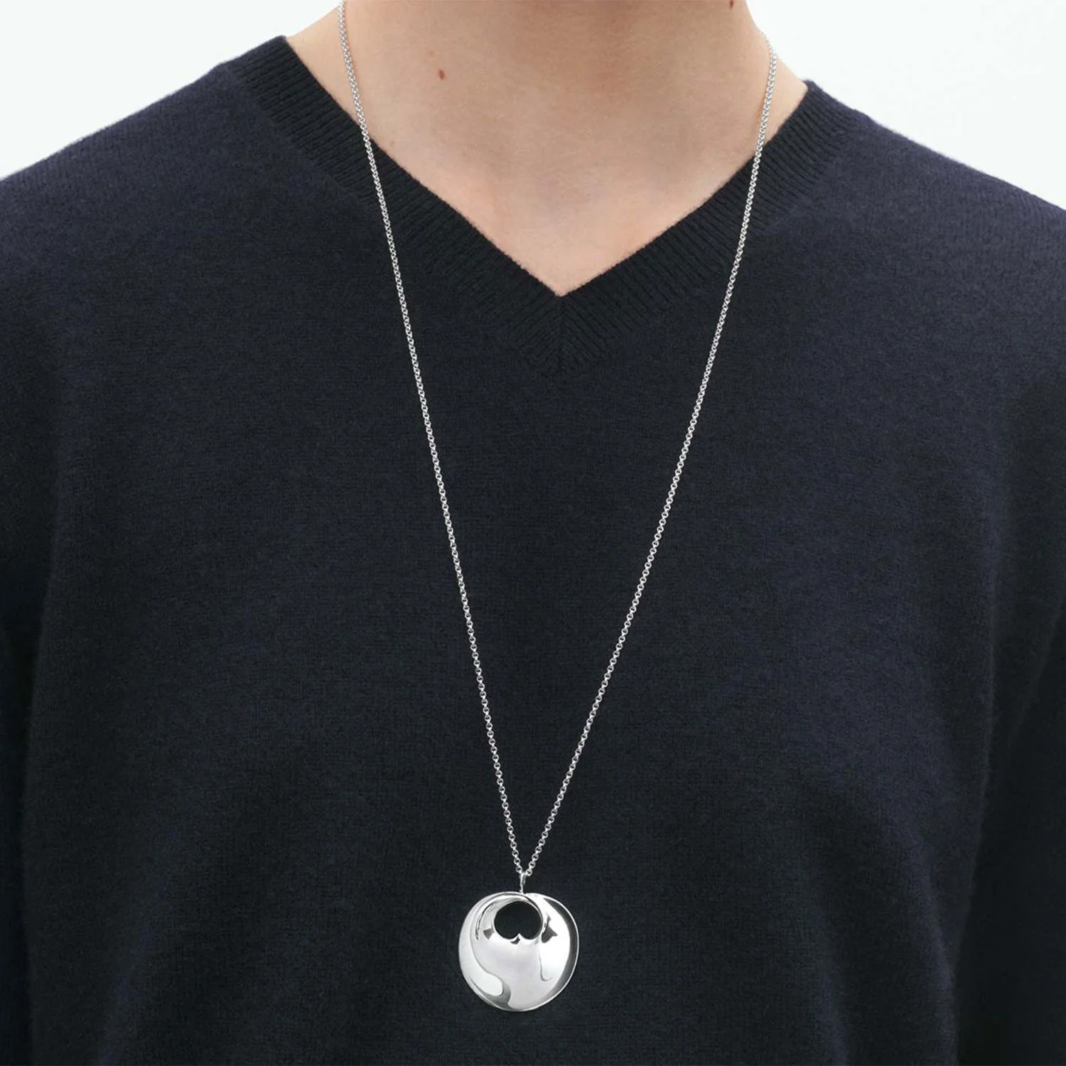Hidden Heart Sterling Silver Pendant - Image 3