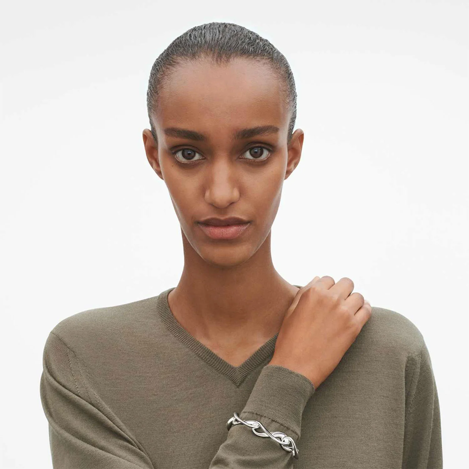 Infinity Sterling Silver Bracelet - Image 2