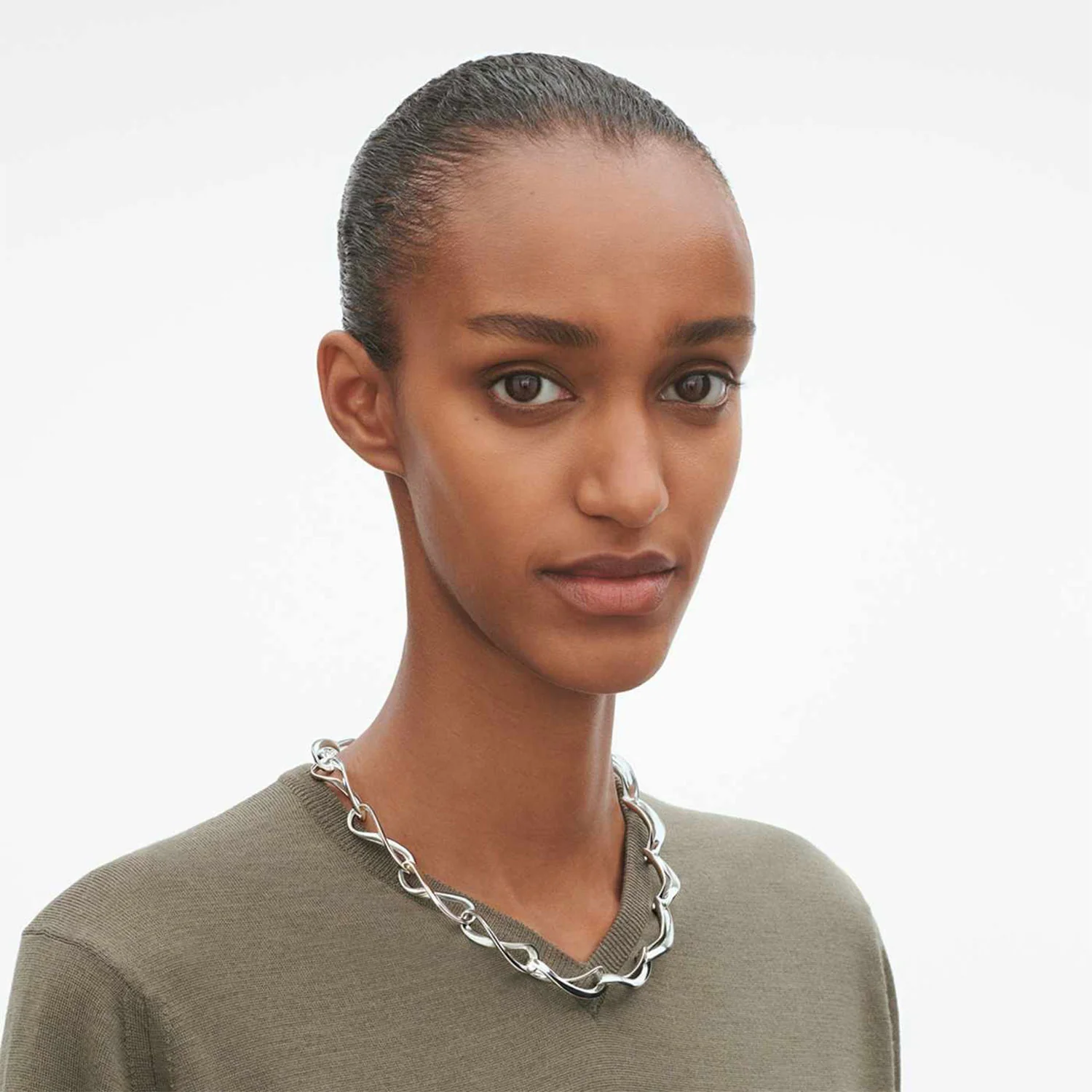 Infinity Sterling Silver Necklace - Image 2