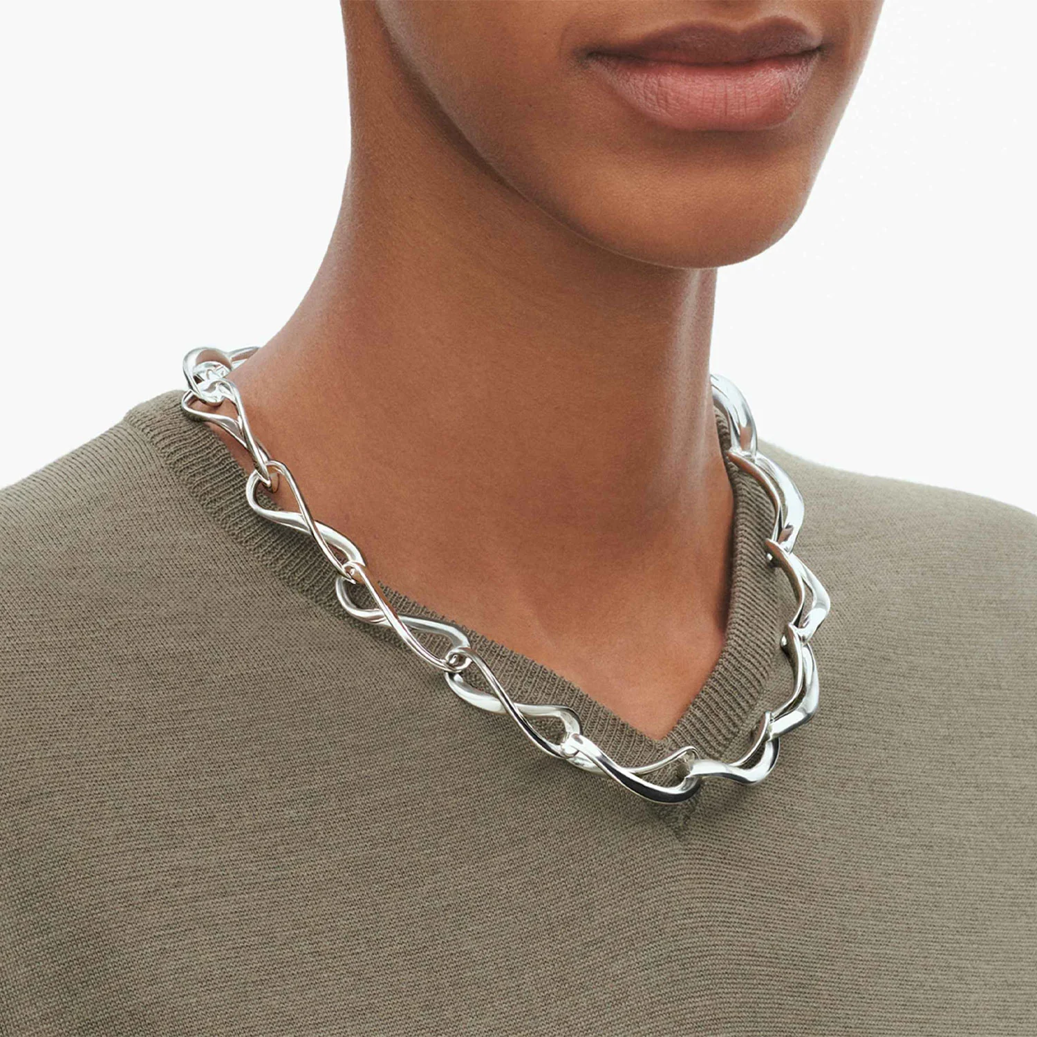 Infinity Sterling Silver Necklace - Image 3