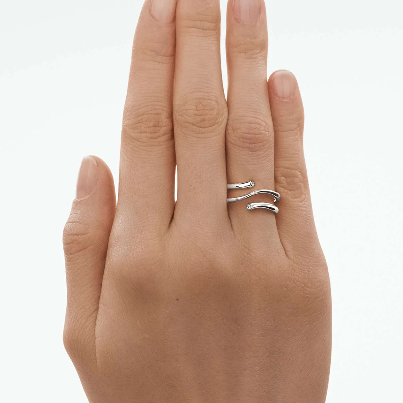 Magic 18ct White Gold Diamond Set Ring - Image 3