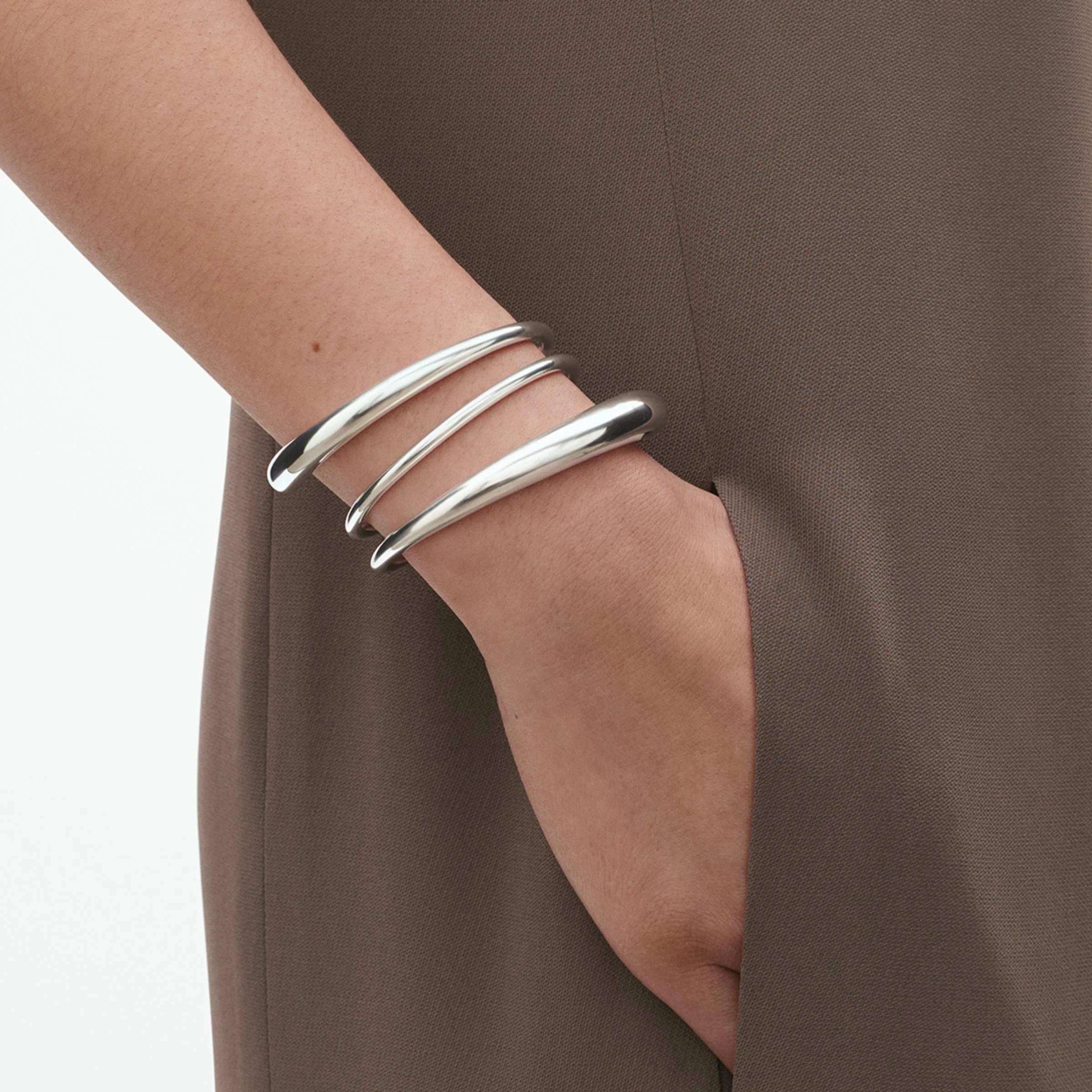 Mercy Silver Bangle - Image 3