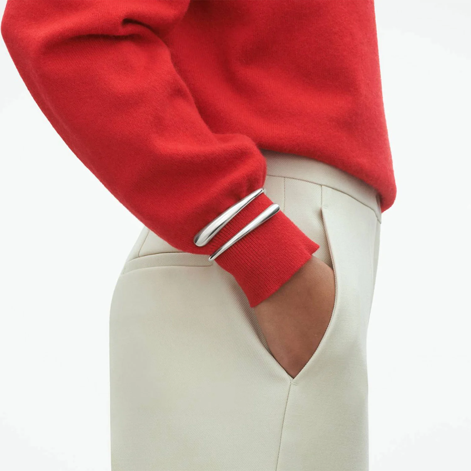 Mercy Silver Bangle - Image 2