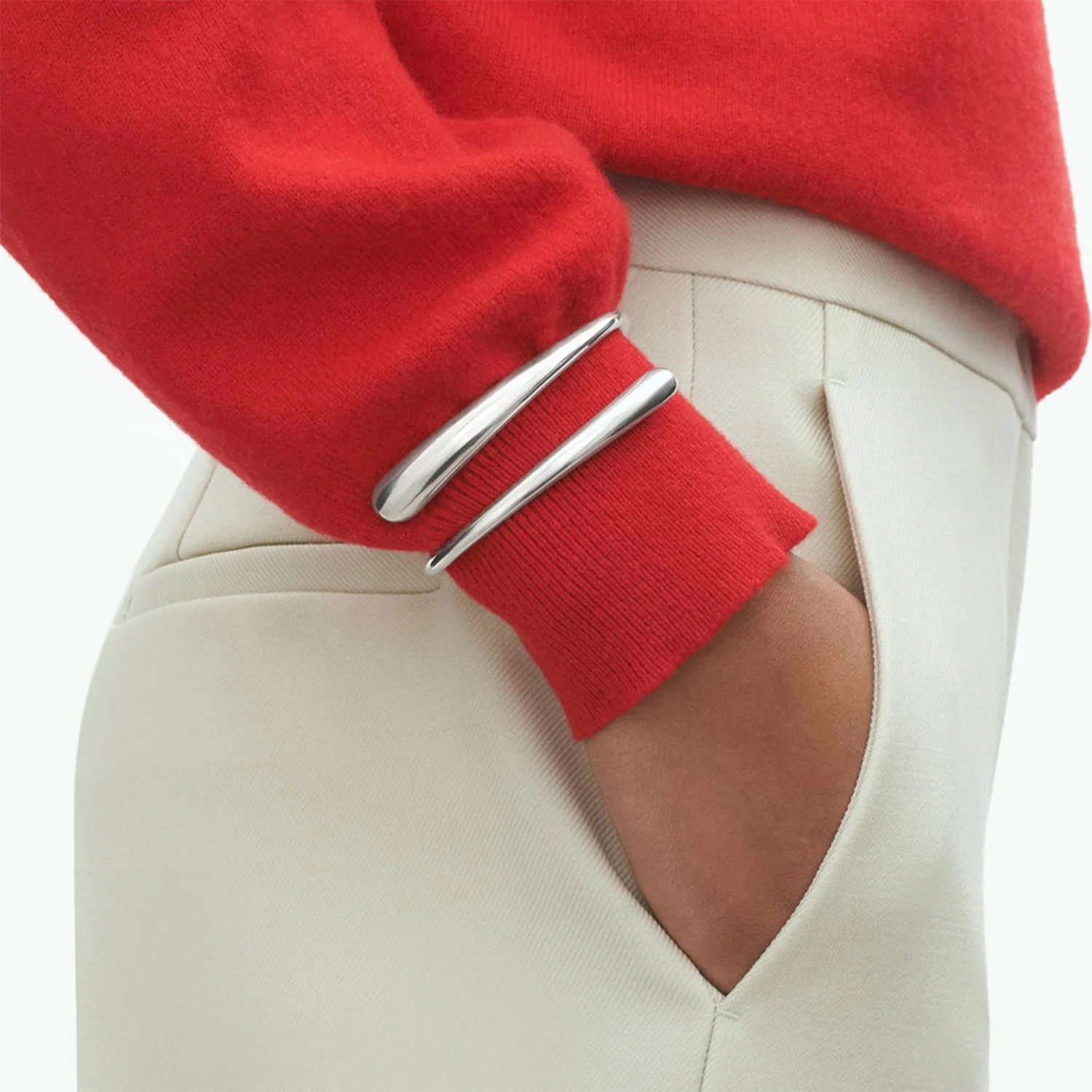 Mercy Silver Bangle - Image 3