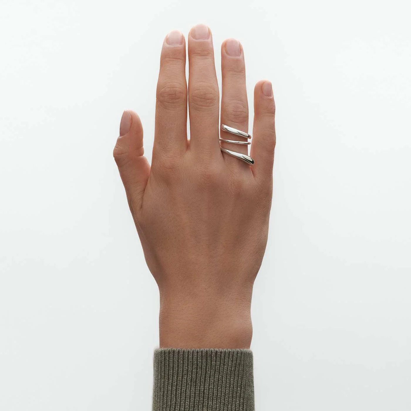 Mercy Silver Twist Ring - Image 2