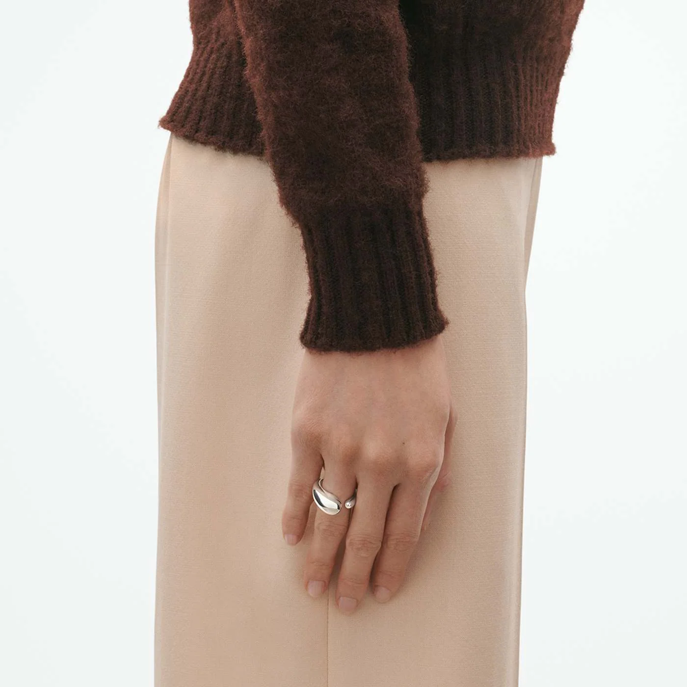 Mercy Sterling Silver Large Ring - Image 2