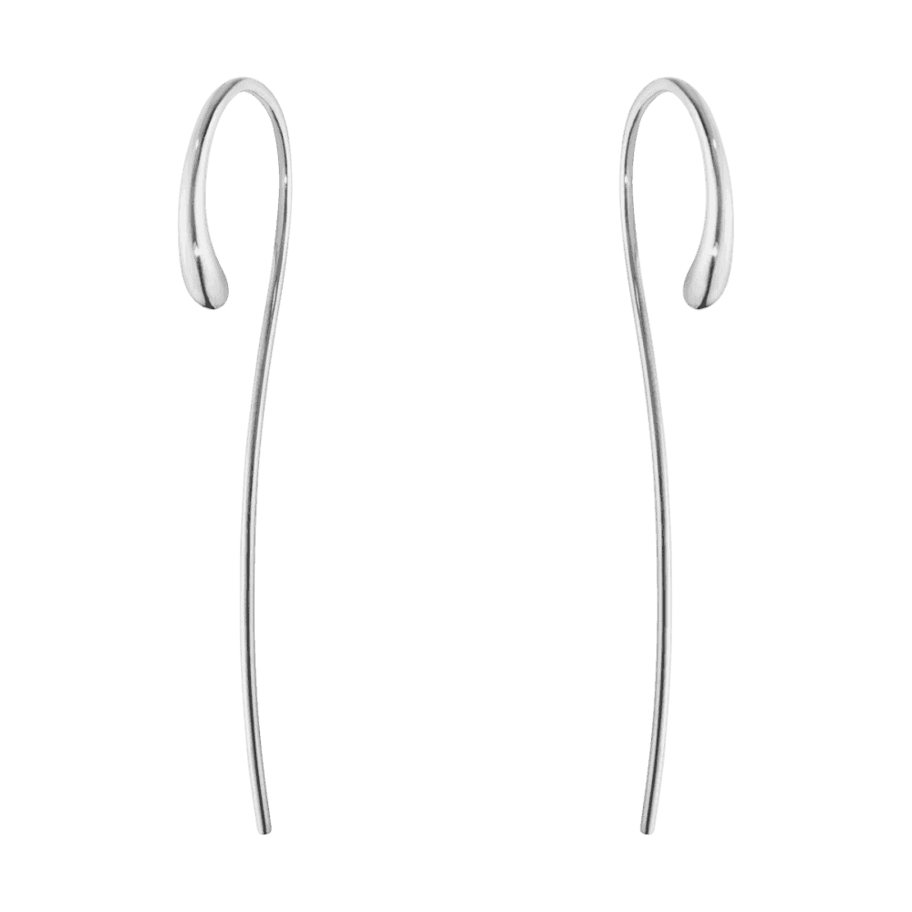 Mercy Sterling Silver Long Drop Earrrings - Image 4