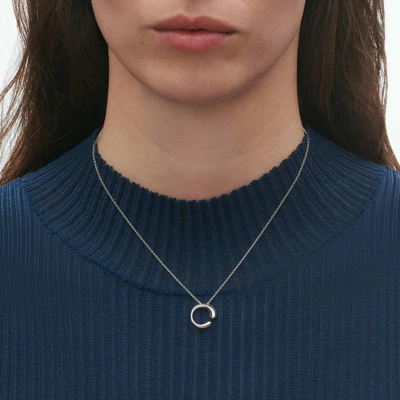 Mercy Sterling Silver Small Side Pendant - Image 3