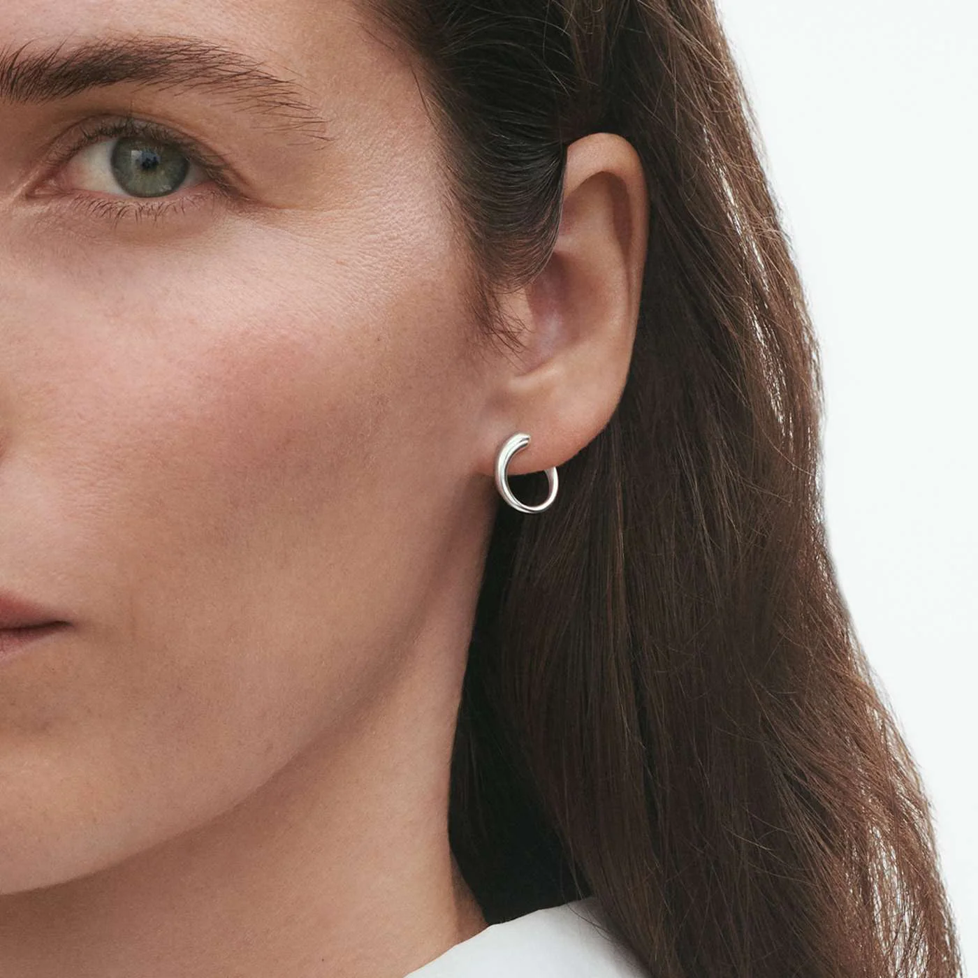 Mercy Sterling Silver Stud Earrings - Image 3