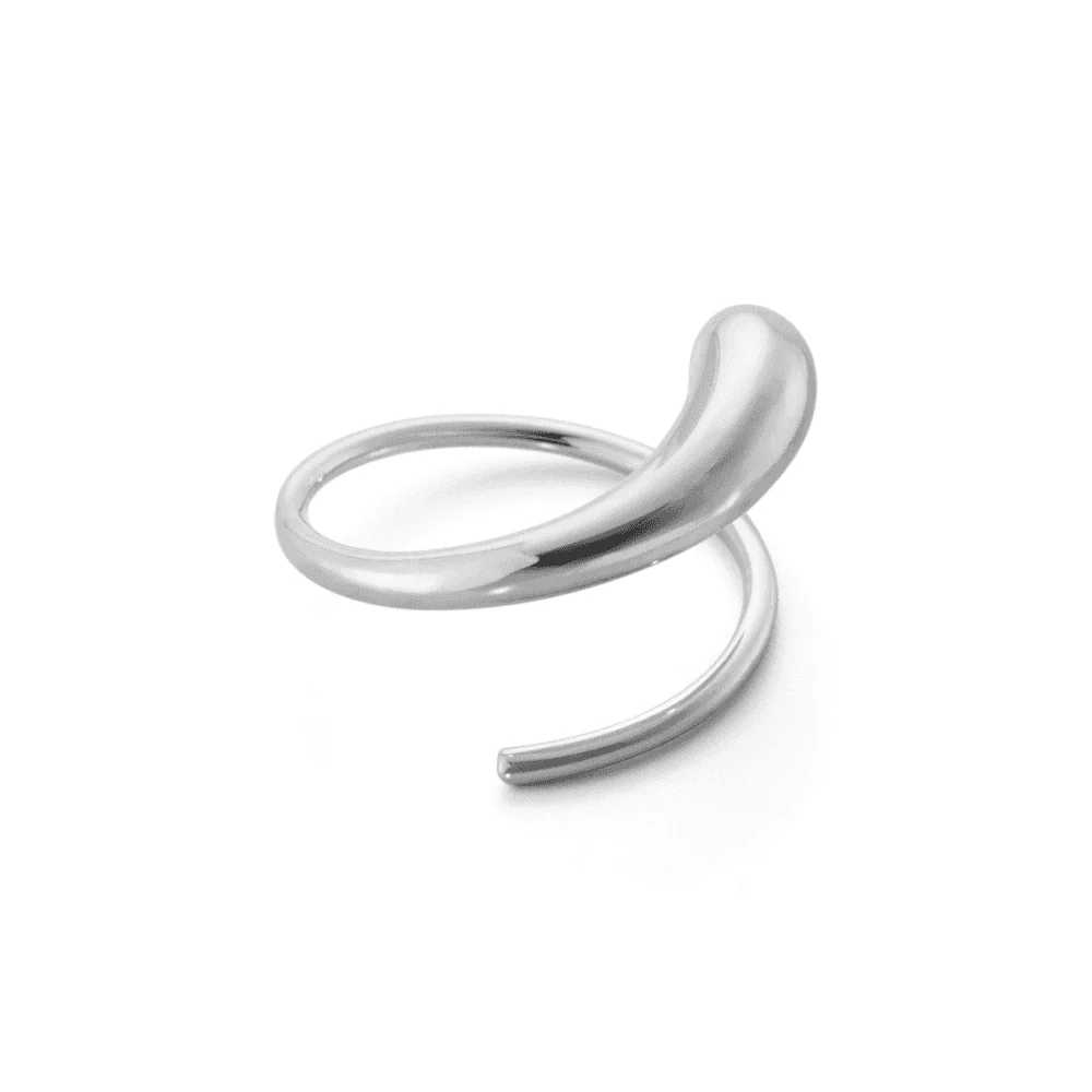 Mercy Sterling Silver Swirl Earrings - Image 6