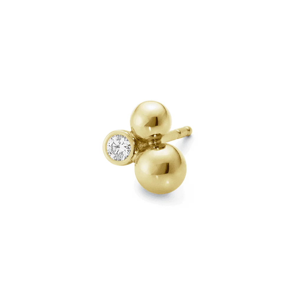 Moonlight Grapes 18ct yellow gold diamond set earrings - Image 4