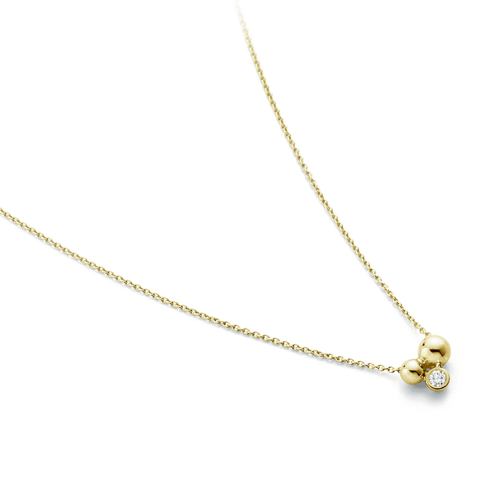Moonlight Grapes 18ct Yellow Gold Diamond Set Pendant - Image 4