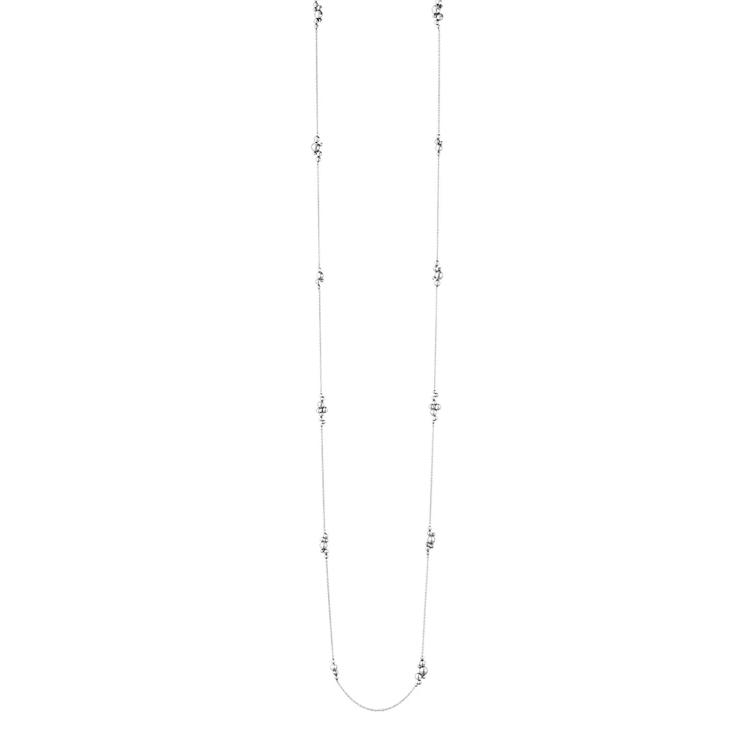 Moonlight Grapes Silver 120cm Long Sautoir - Image 4