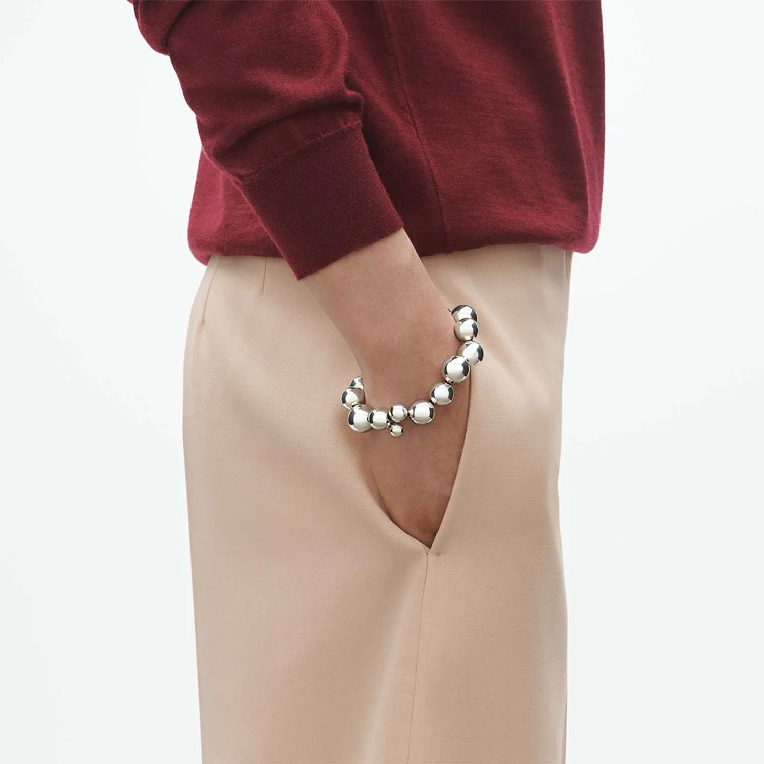 Moonlight Grapes Silver Bracelet - Image 2