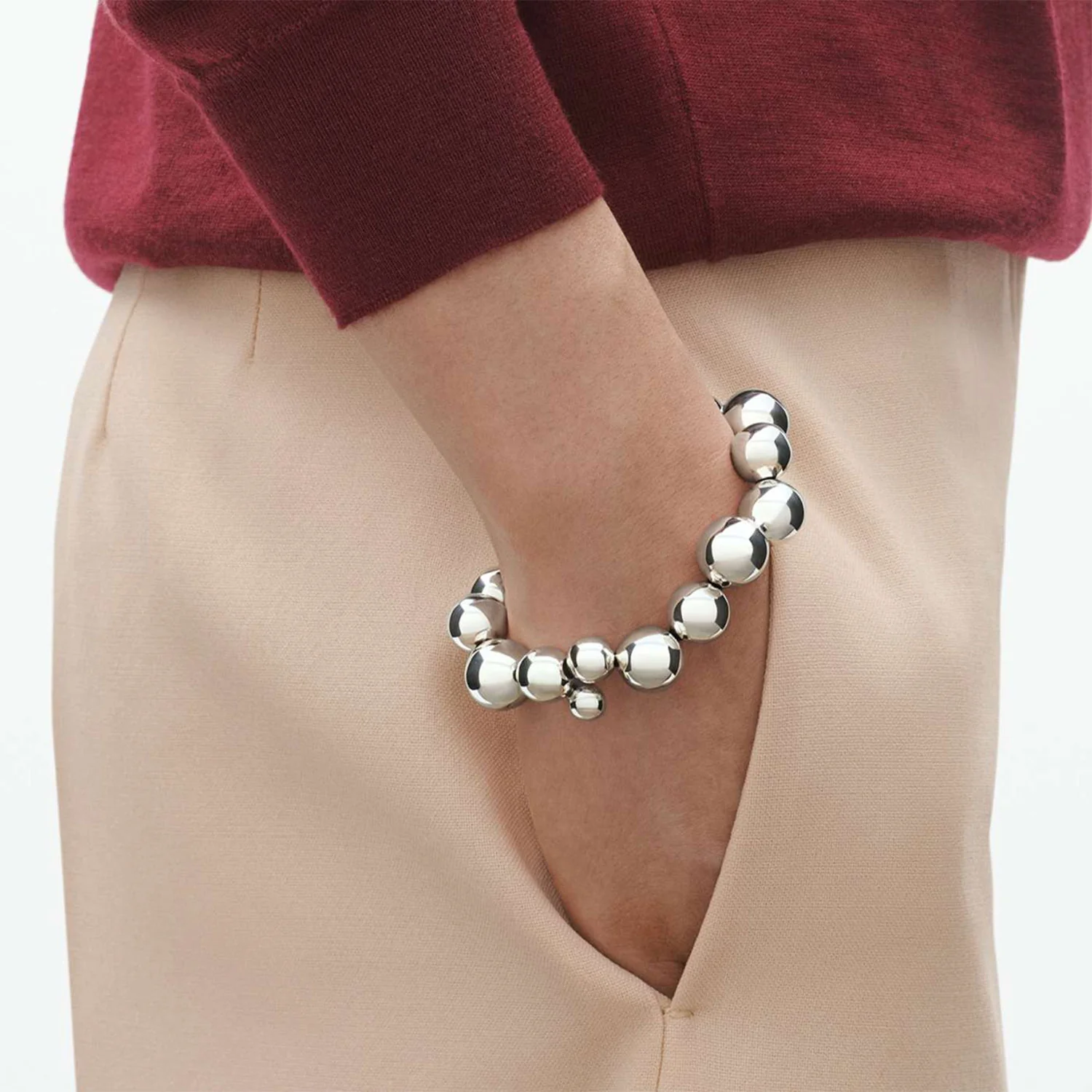 Moonlight Grapes Silver Bracelet - Image 3