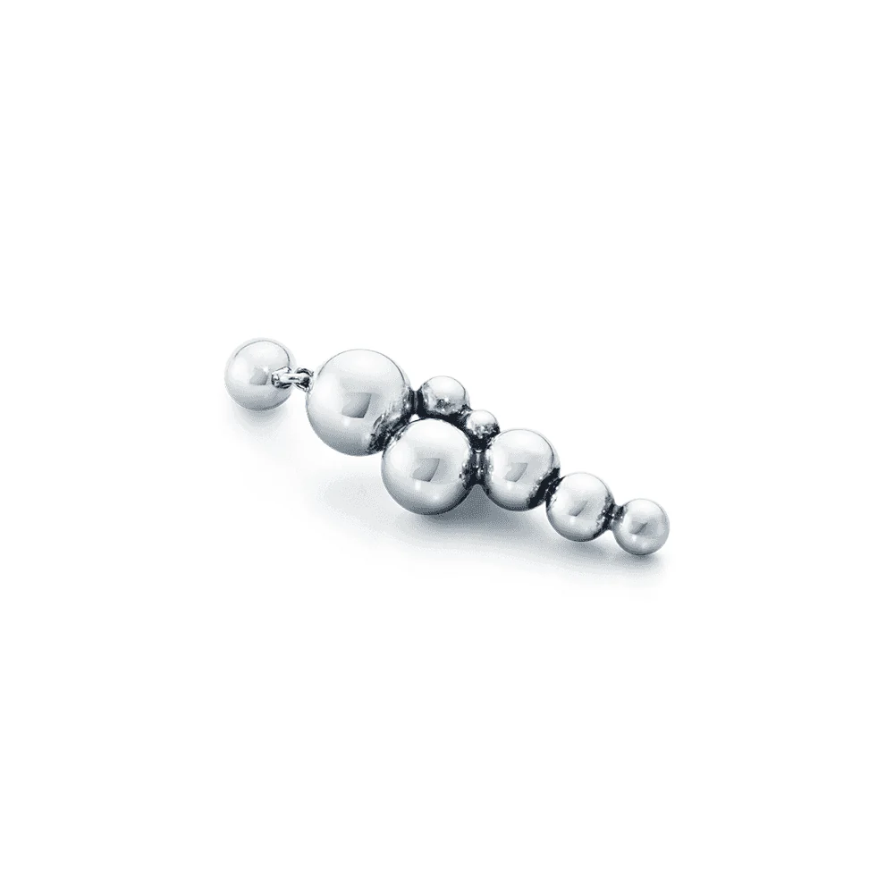Moonlight Grapes silver drop earrings - Image 5