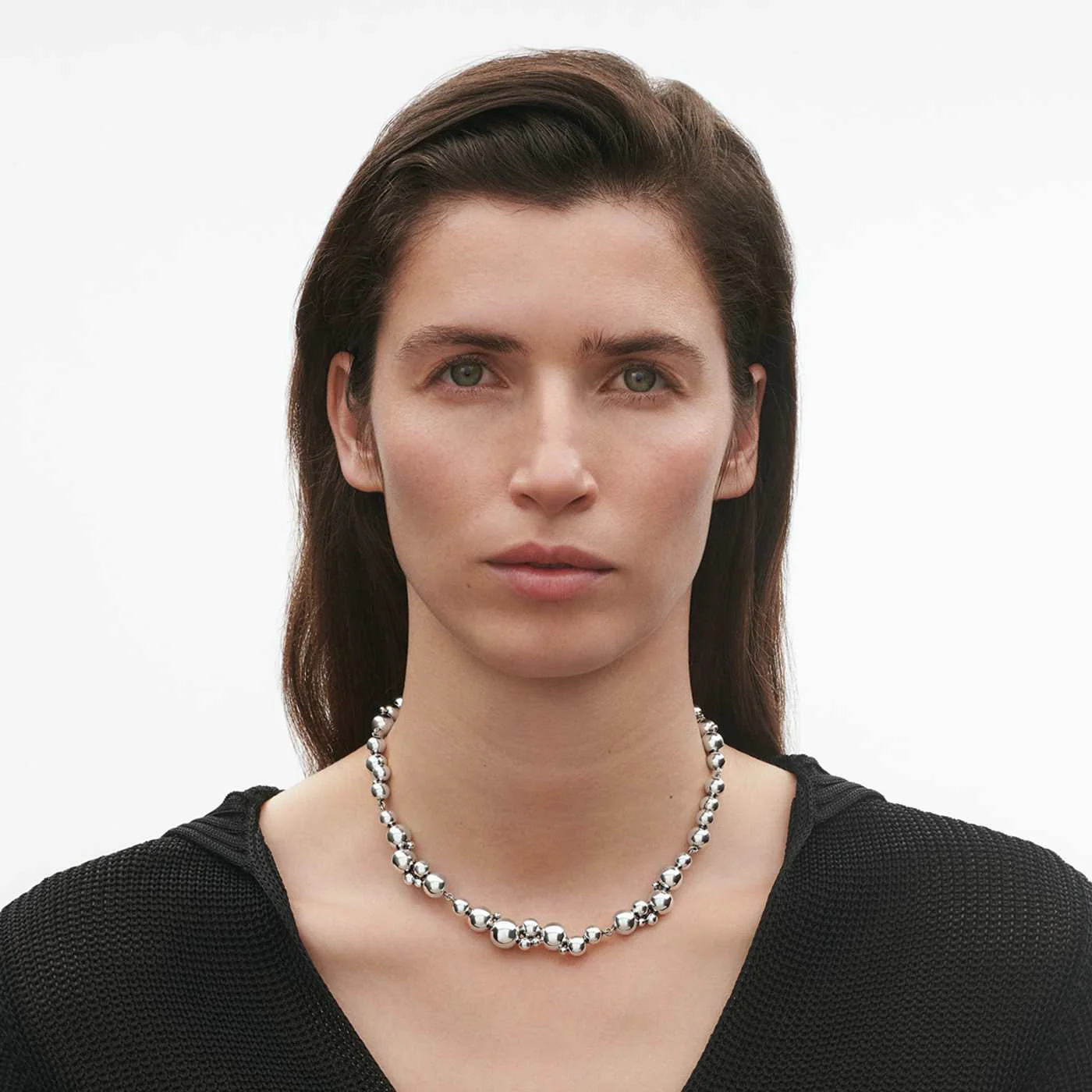 Moonlight Grapes Chain Silver Necklace - Image 2
