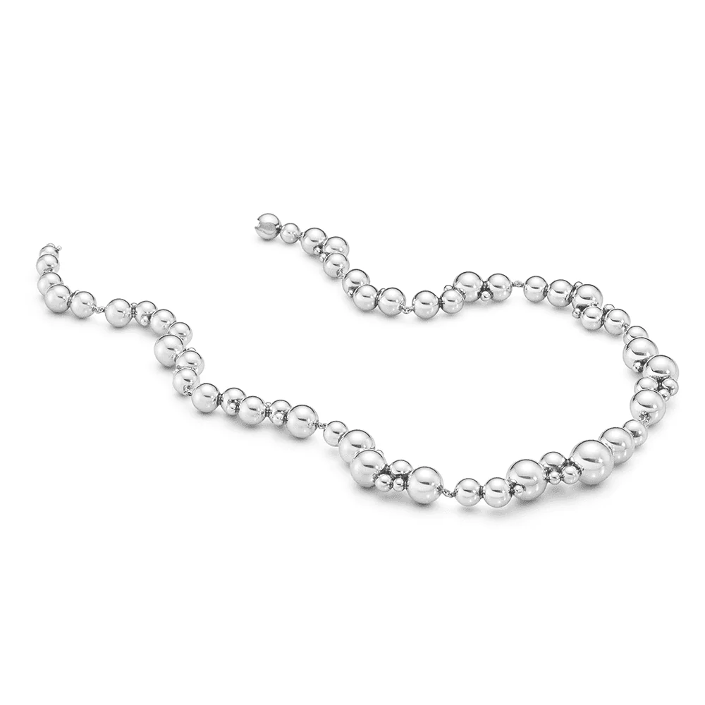 Moonlight Grapes Chain Silver Necklace - Image 4