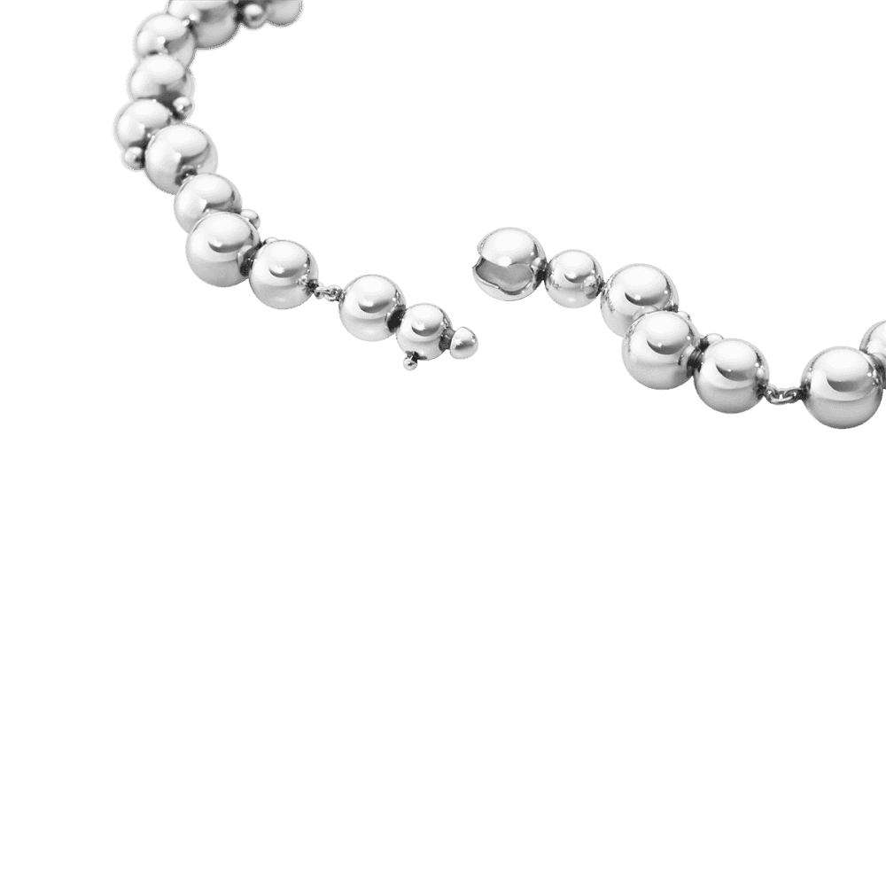 Moonlight Grapes Chain Silver Necklace - Image 5