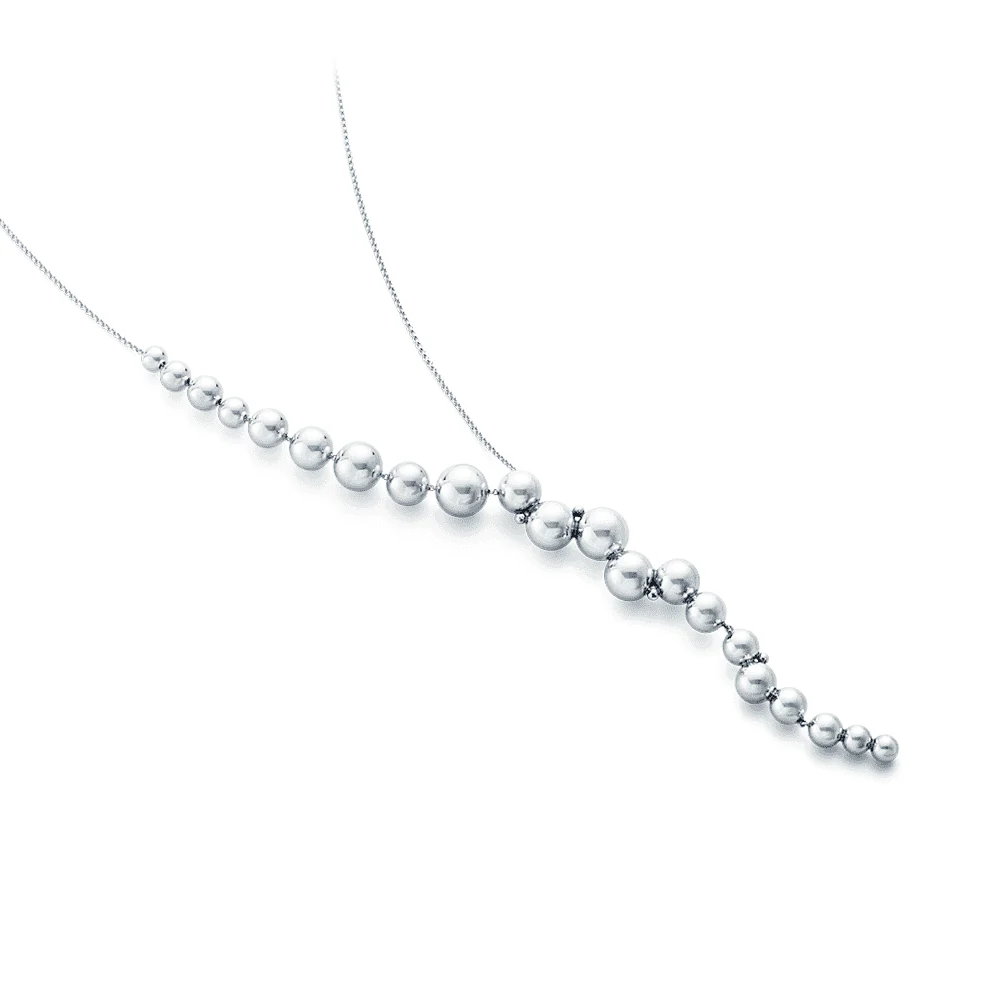 Moonlight Grapes Silver Necklace - Image 4