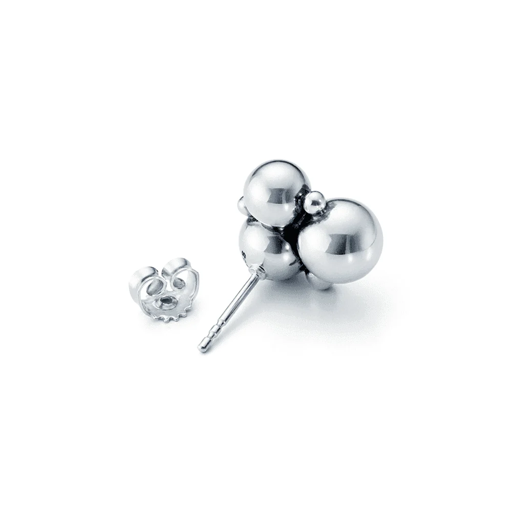 Moonlight Grapes silver stud earrings - Image 5