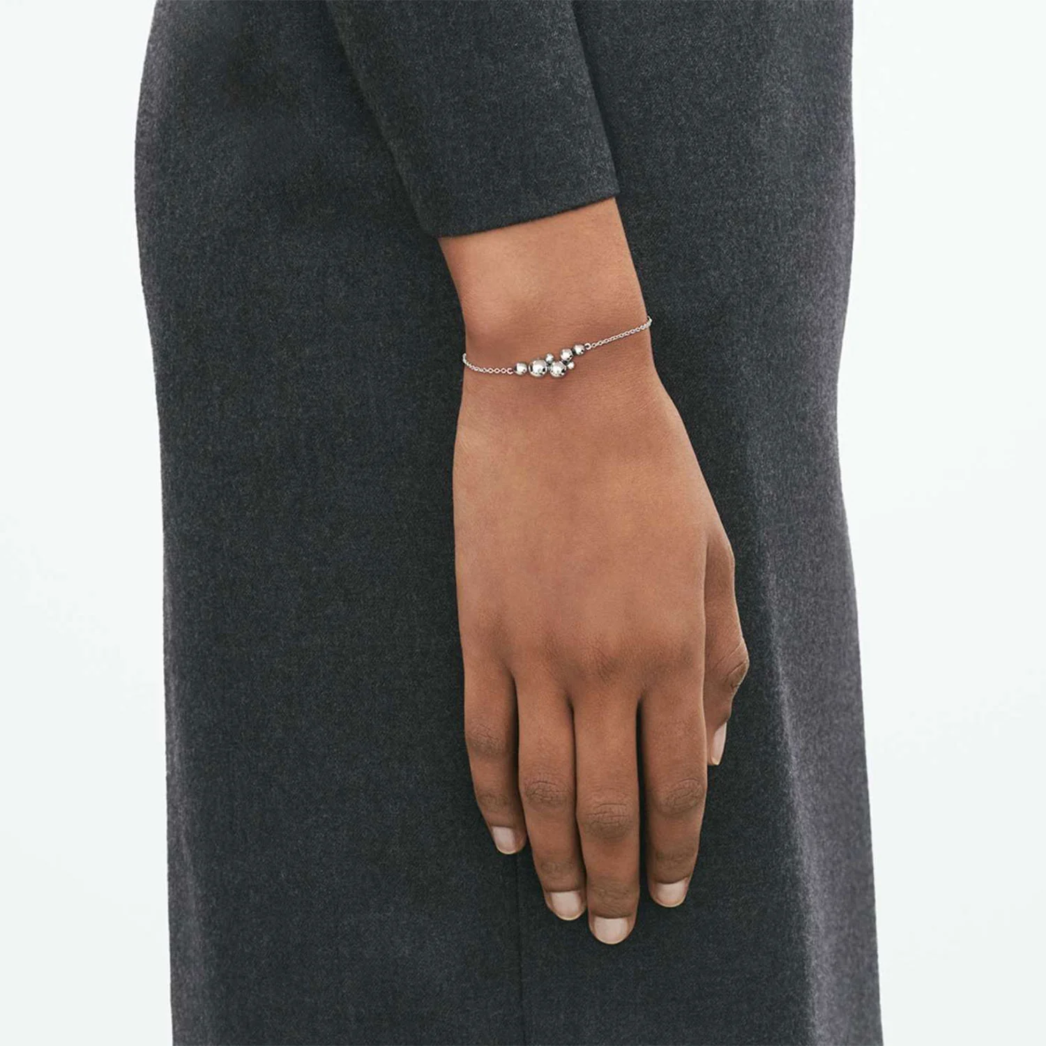 Moonlight Grapes Sterling Silver Chain Bracelet - Image 2