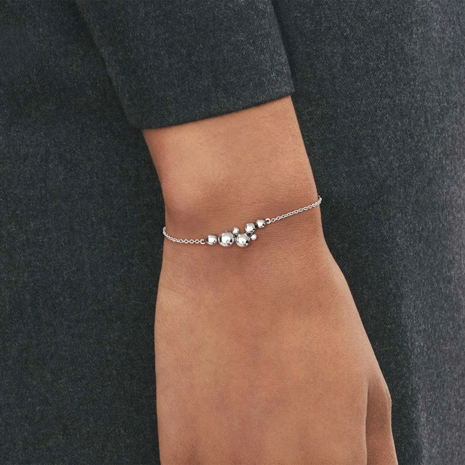 Moonlight Grapes Sterling Silver Chain Bracelet - Image 3