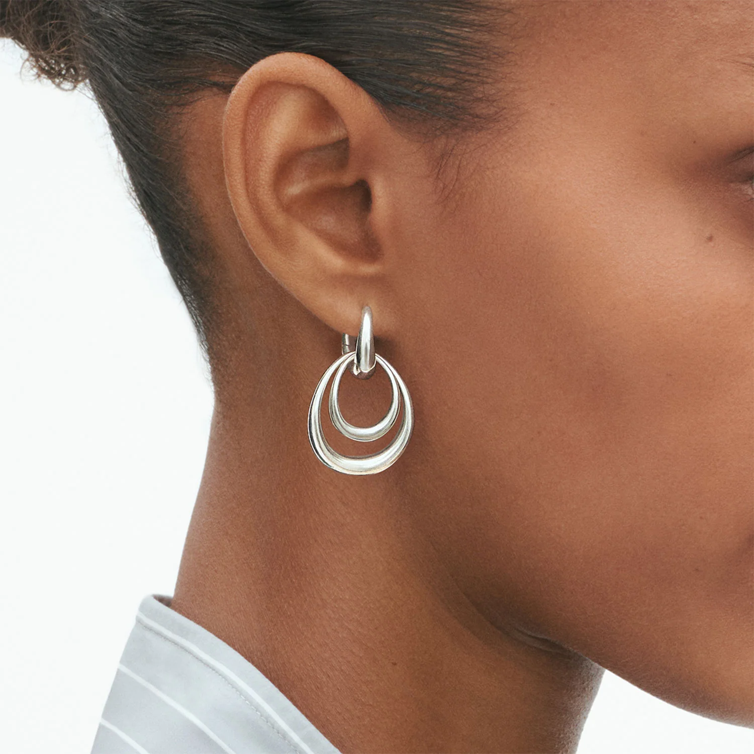 Offspring Medium Hoop Earrings - Image 2