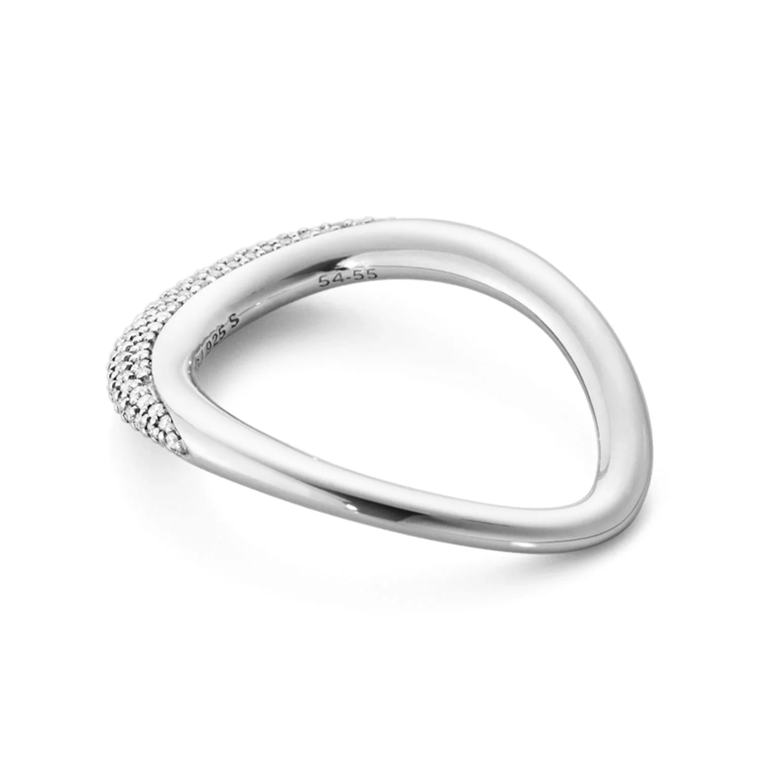 Offspring Silver Diamond Set Ring - Image 3