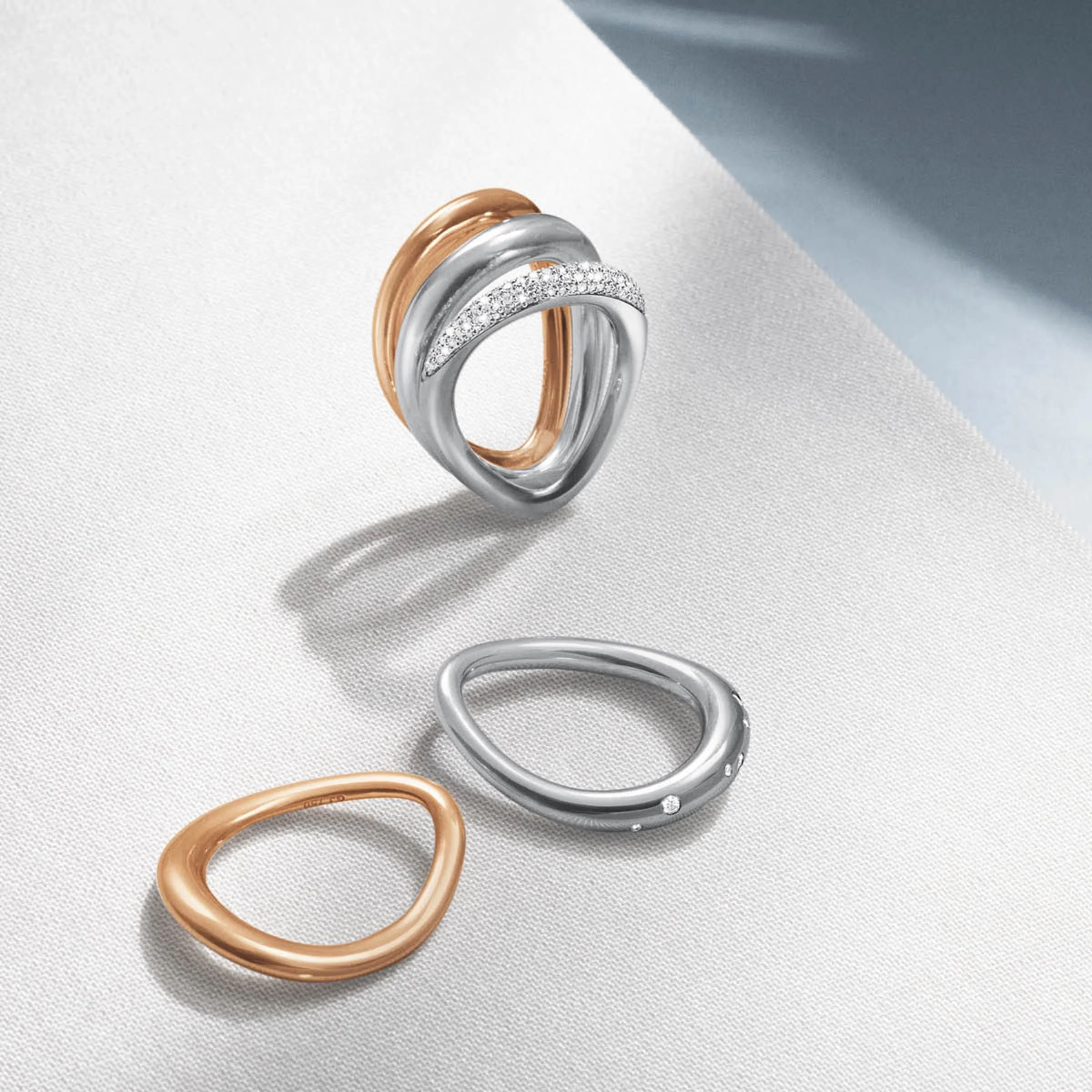 Offspring Silver Diamond Set Ring - Image 3