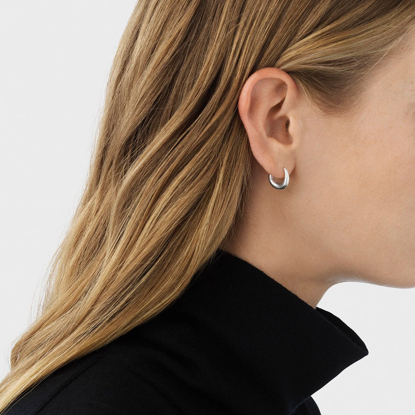 Offspring Small Sterling Silver Earhoops - Image 2