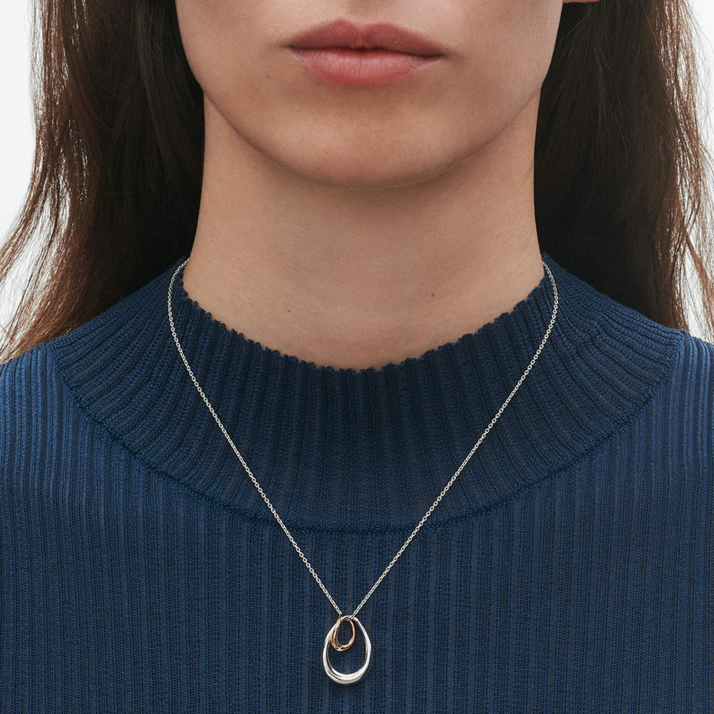 Offspring Sterling Silver & 18ct Rose Gold Pendant - Image 3