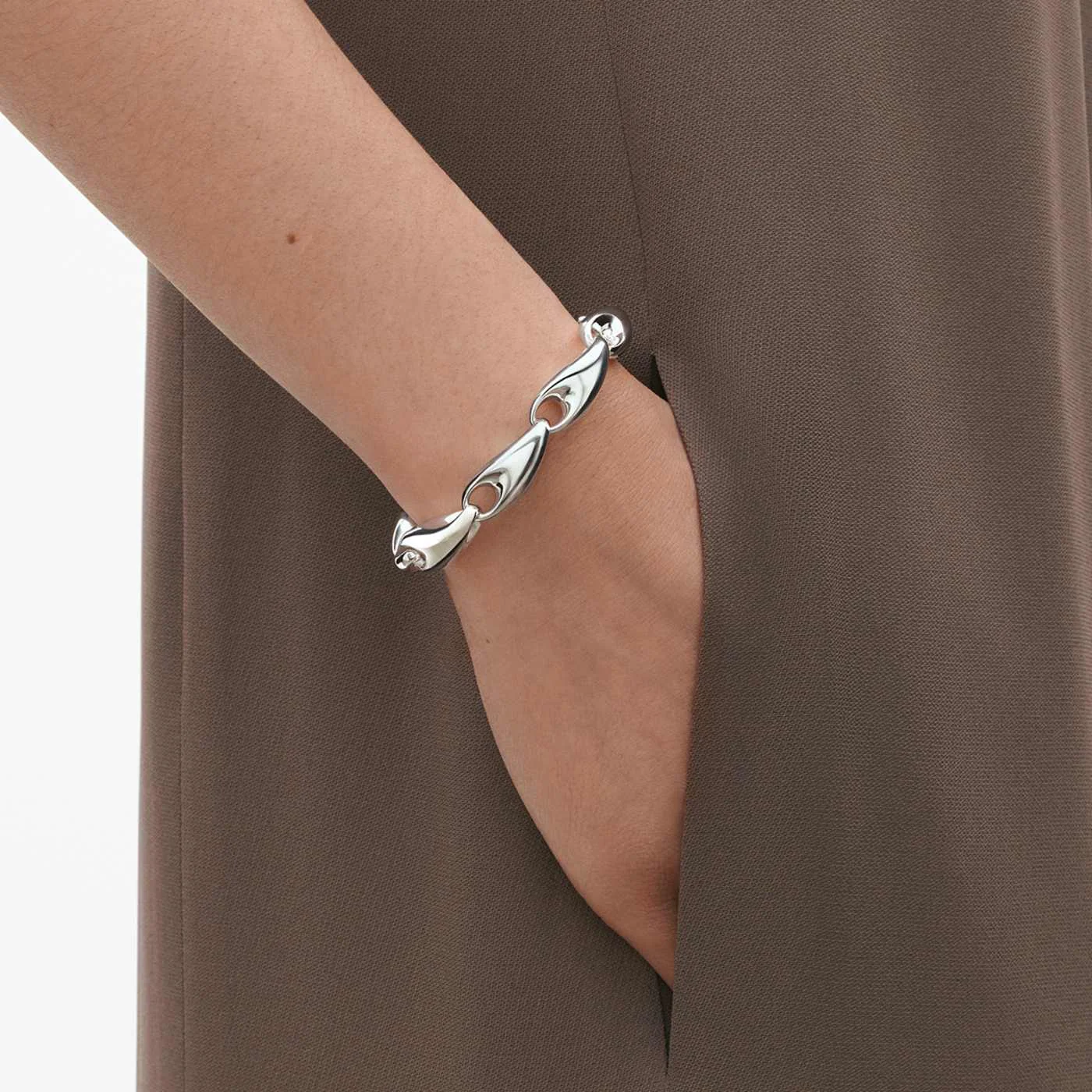 Reflect Link Sterling Silver Bracelet - Image 3