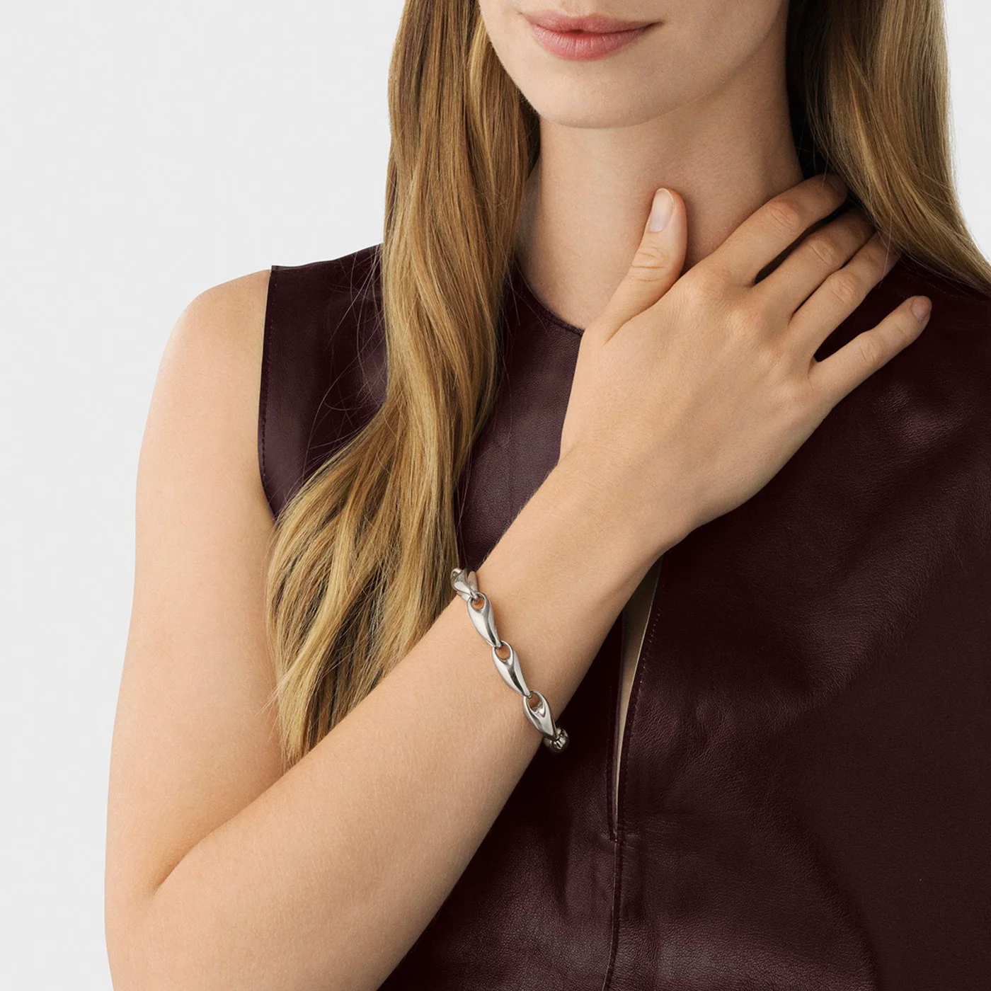 Reflect Link Sterling Silver Bracelet - Image 5