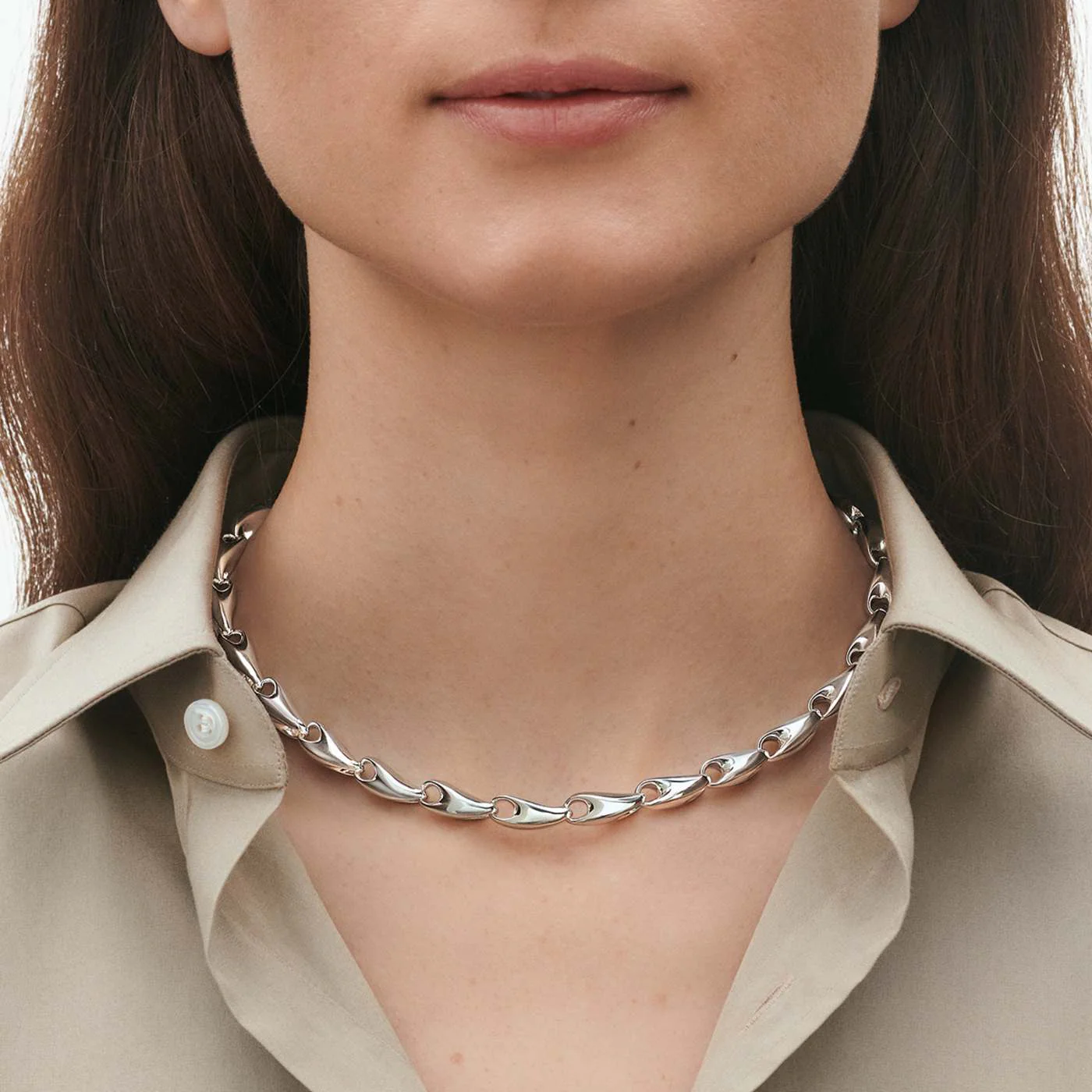 Reflect Sterling Silver Medium Necklace - Image 3