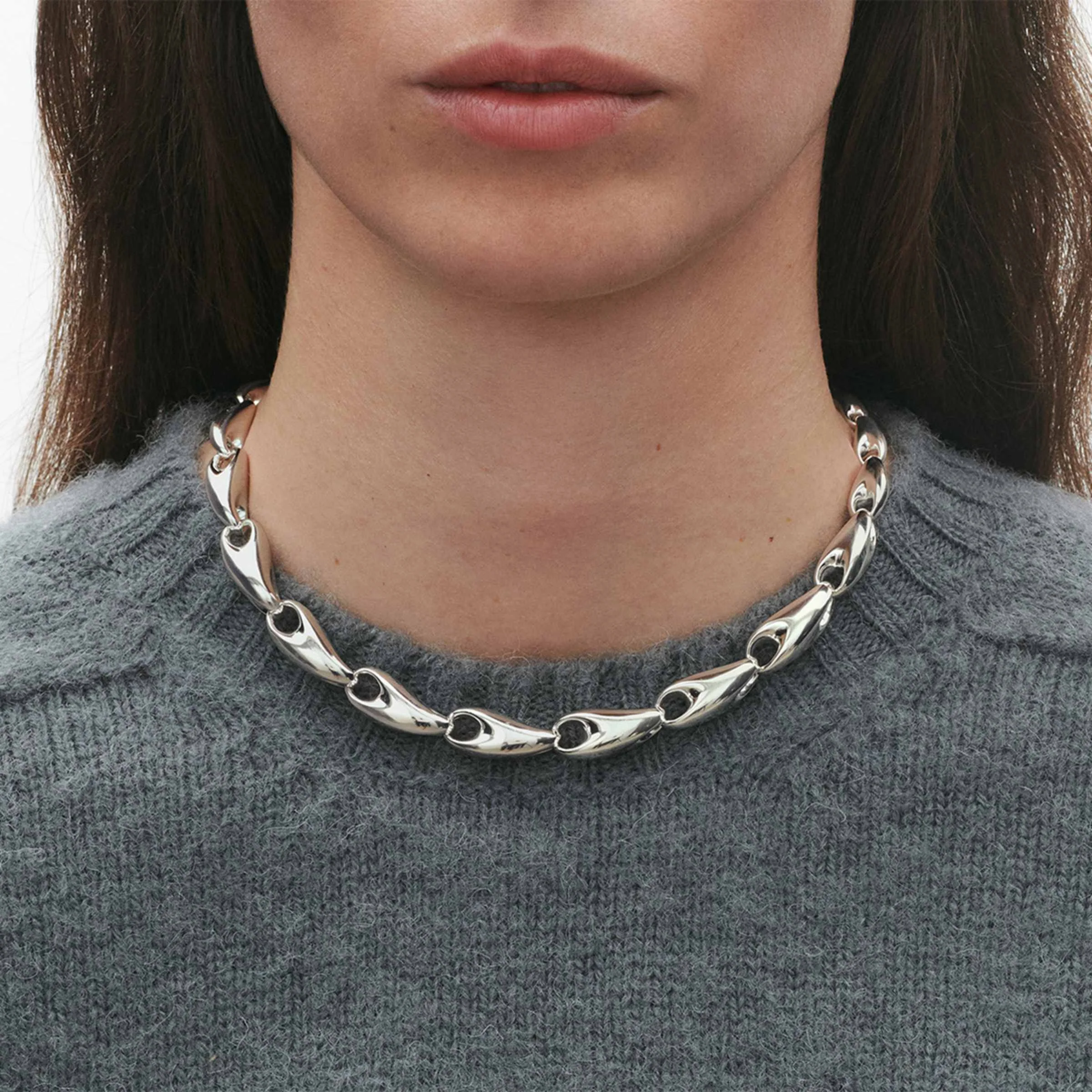 Reflect Sterling Silver Large Necklace - Image 3
