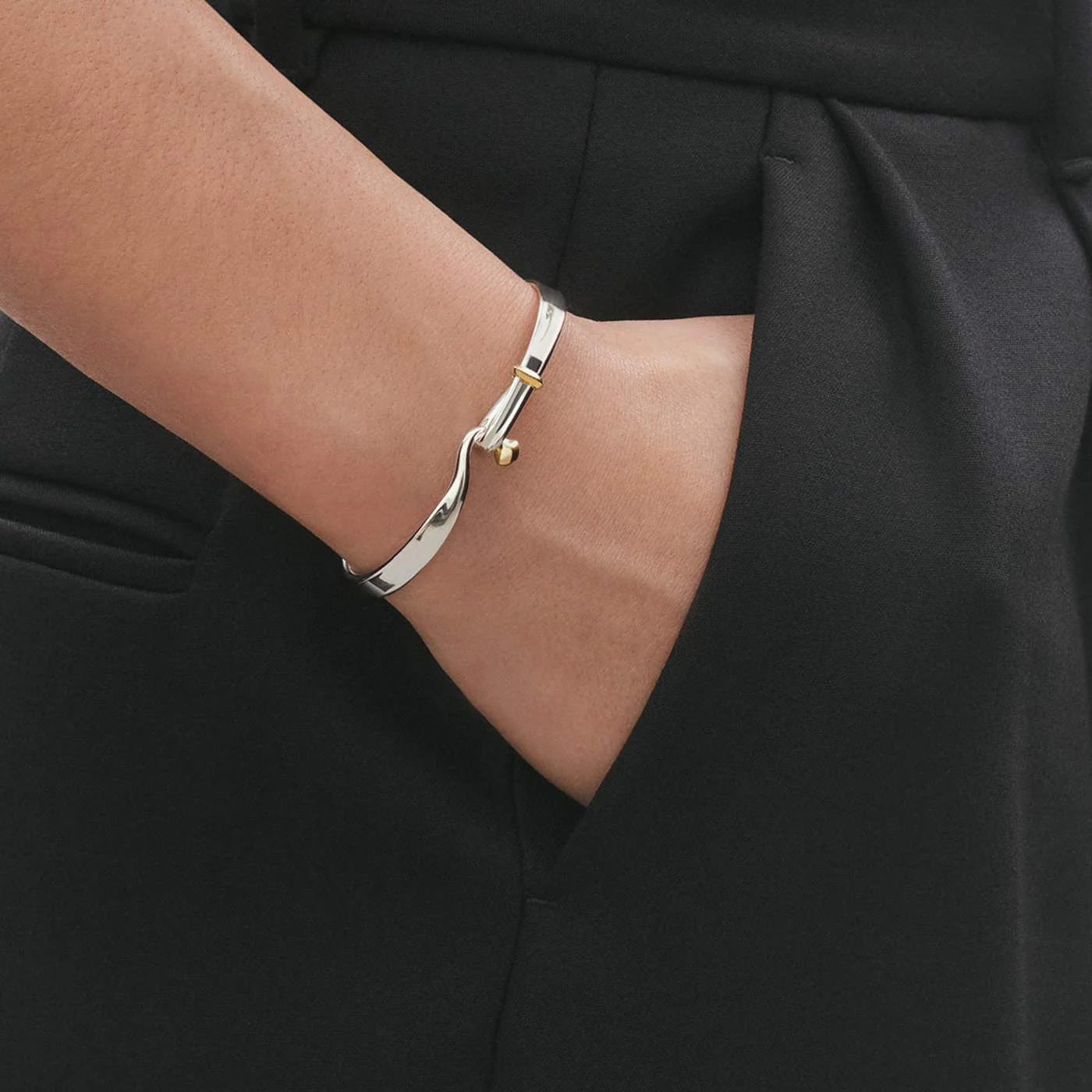 Torun Silver & Gold Bangle - Image 3