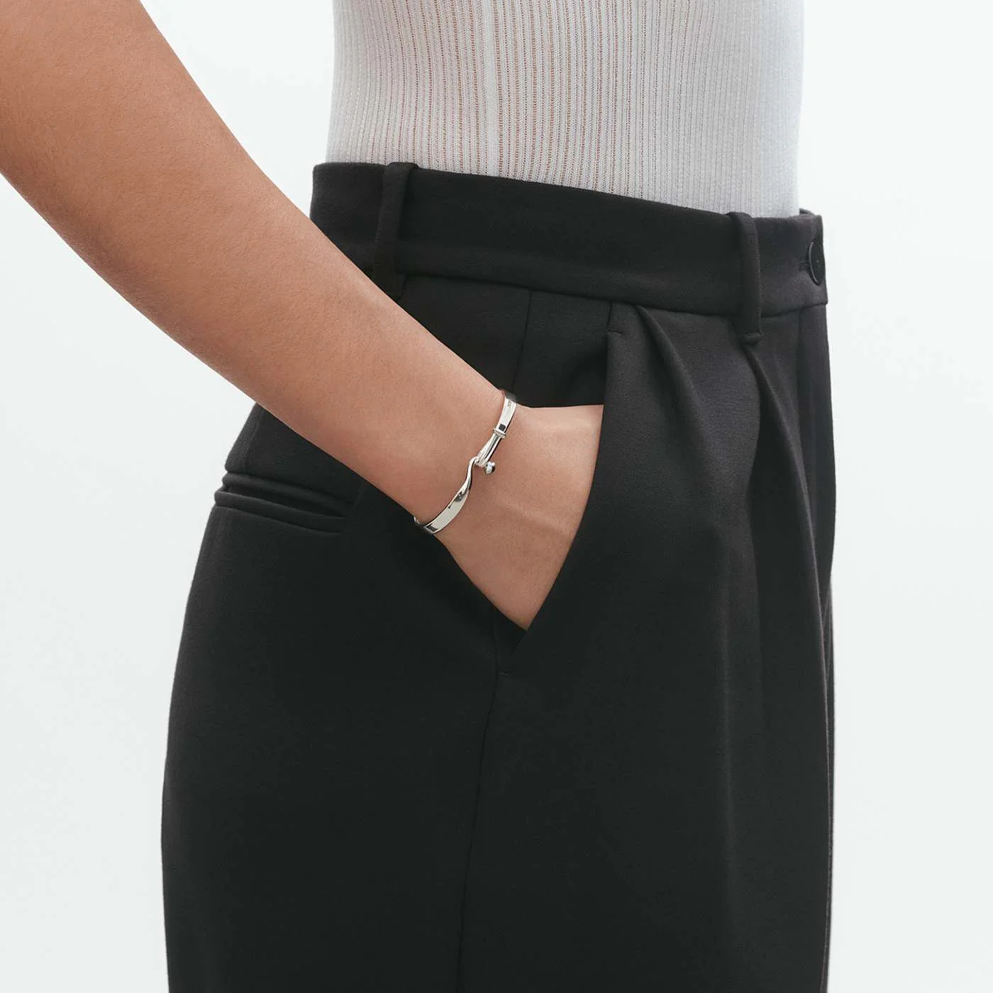 Torun Sterling Silver Bangle - Image 2