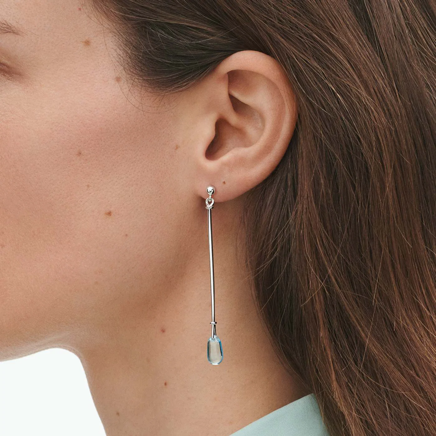 Vivianna Torun Blue Topaz Drop Earrings - Image 3
