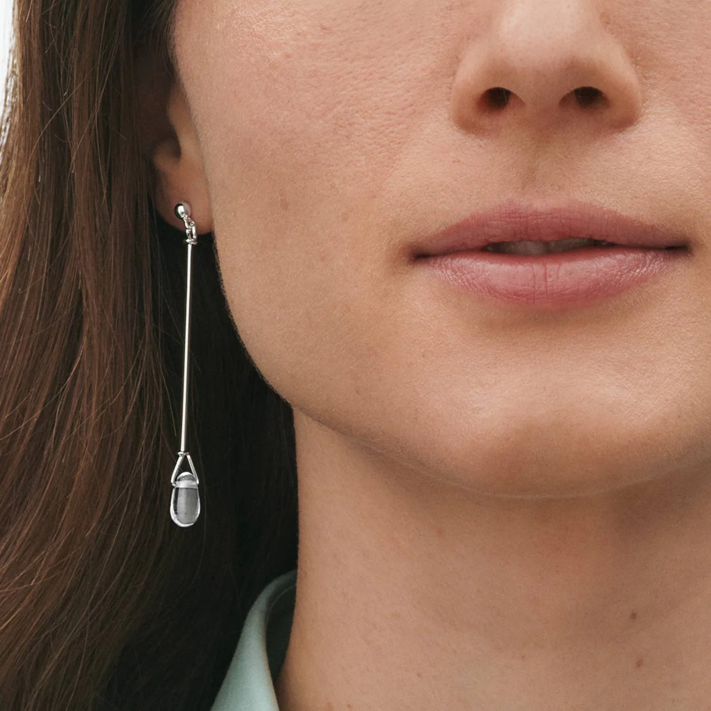 Vivianna Torun Rock Crystal Drop Earrings - Image 3
