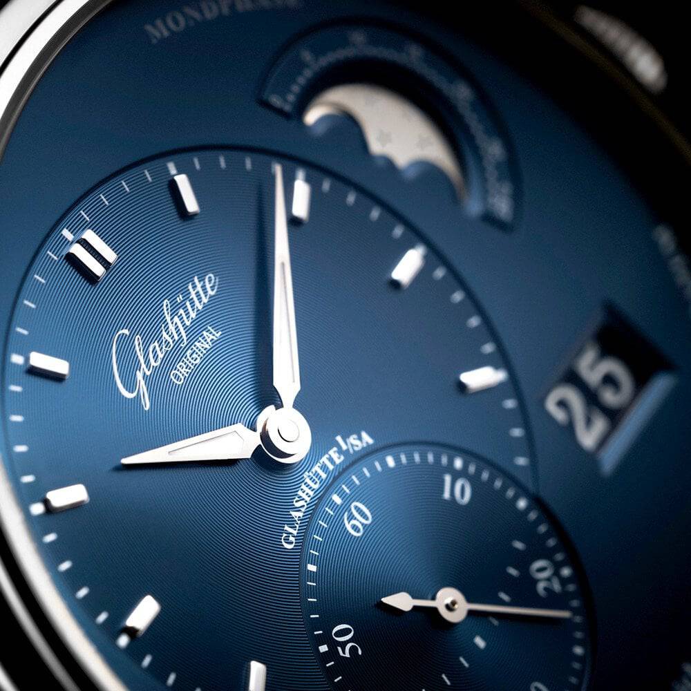 PanoMaticLunar 40mm Steel & Blue Dial Automatic Men's Watch - Image 3