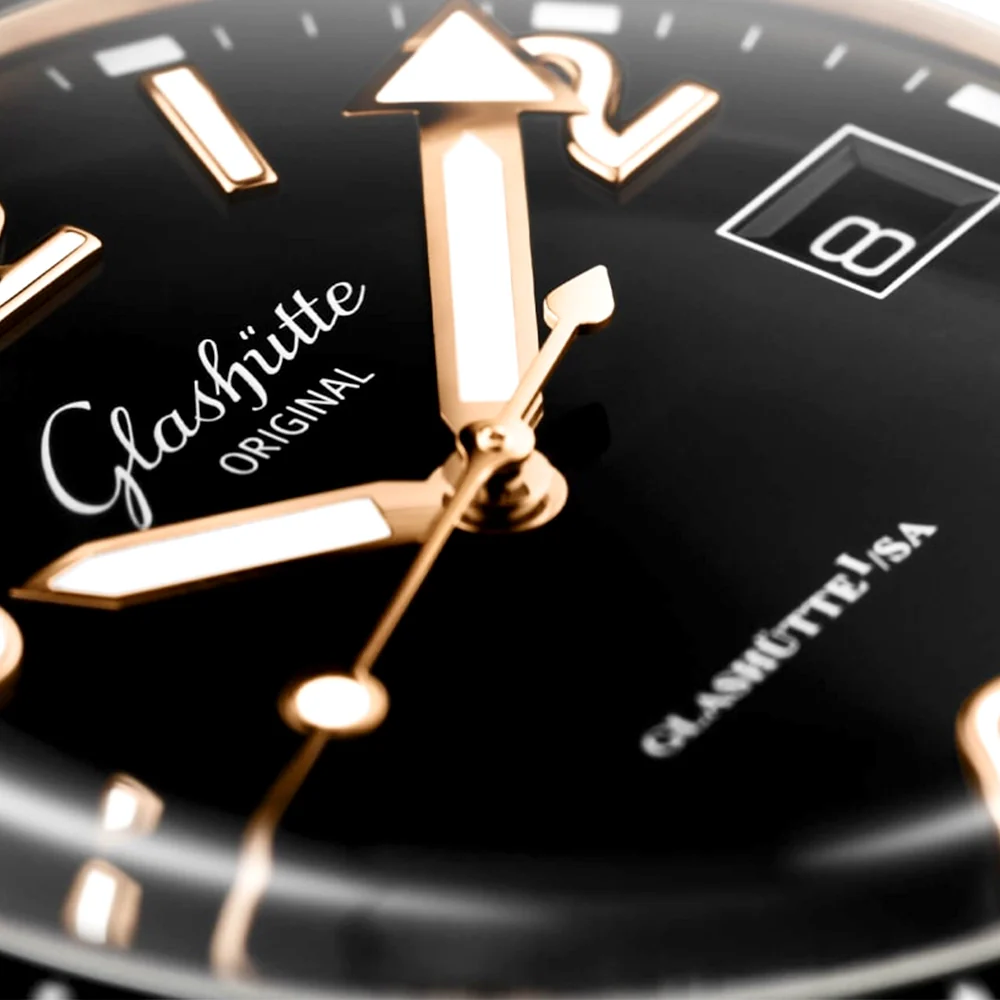 Spezialist SeaQ 39.5mm Black Dial 18ct Rose Gold Mens Watch - Image 2