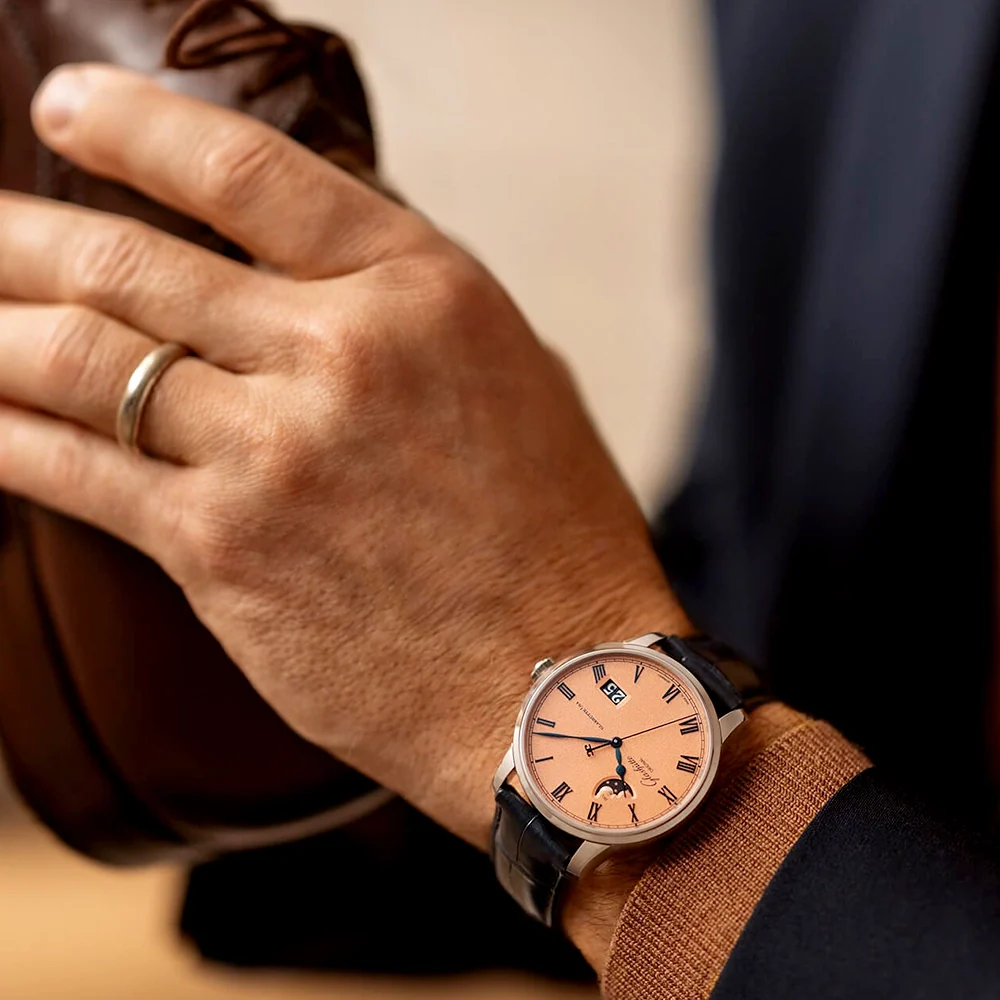 Senator Excellence Panorama Moonphase 40mm Rose Dial Watch - Image 3