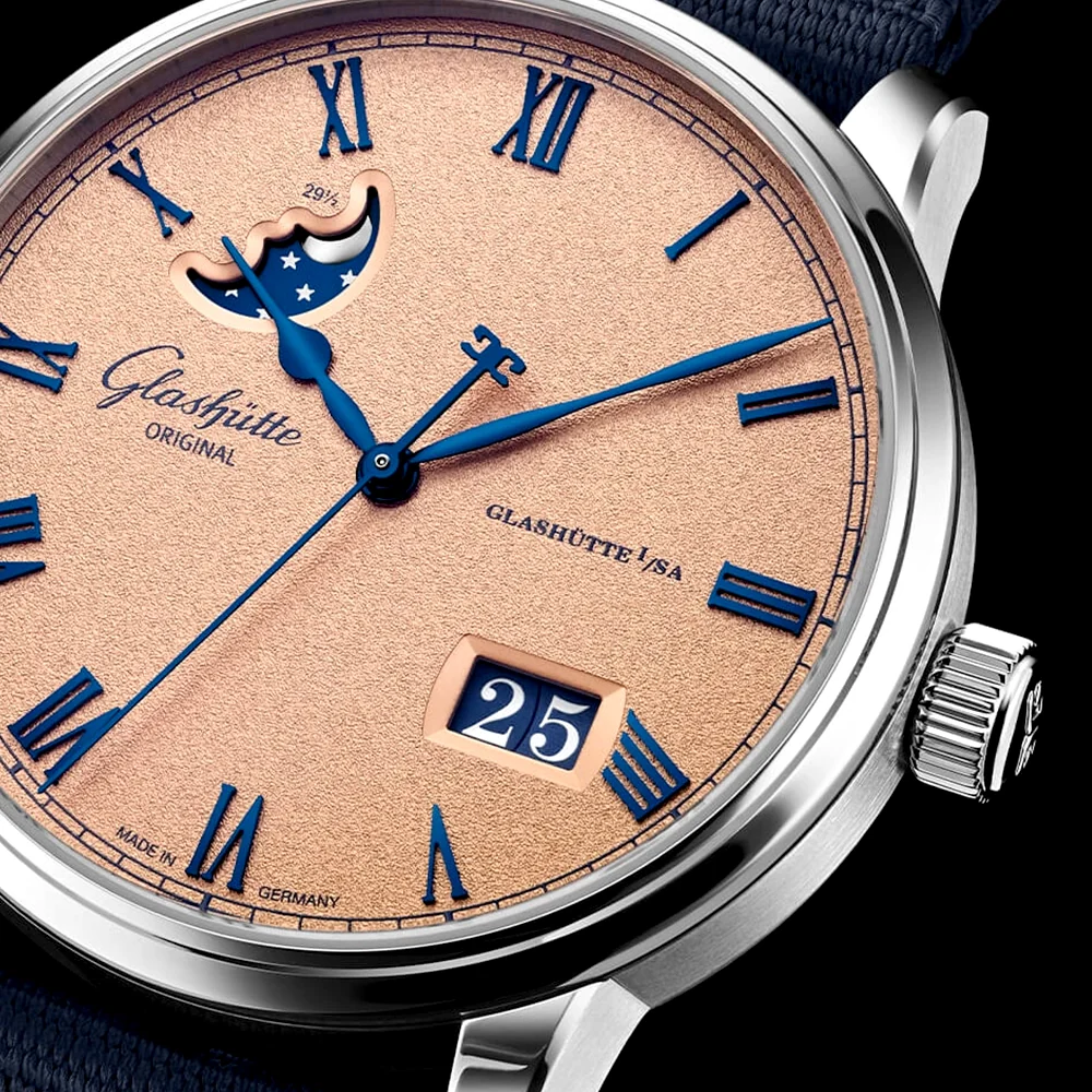Senator Excellence Panorama Moonphase 40mm Rose Dial Watch - Image 4