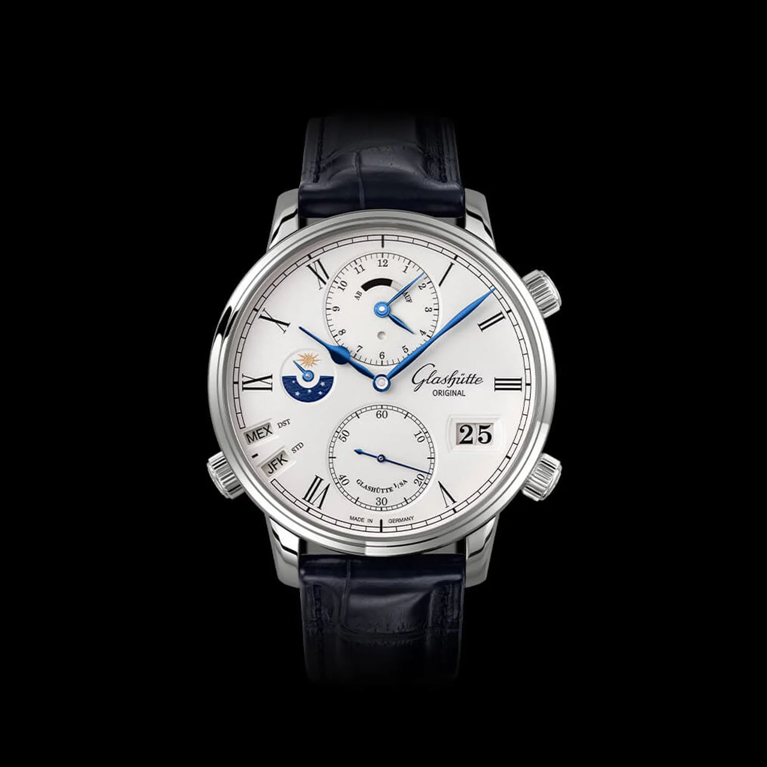 Senator Cosmopolite 44mm Silver Dial Automatic Strap Watch - Image 2
